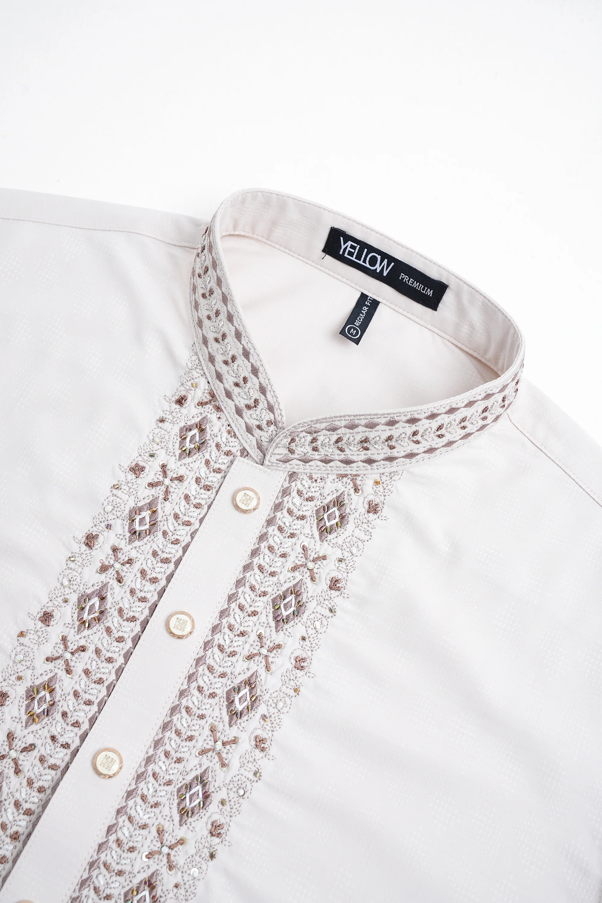 Regular Fit Embroidered Formal Panjabi - Image 5