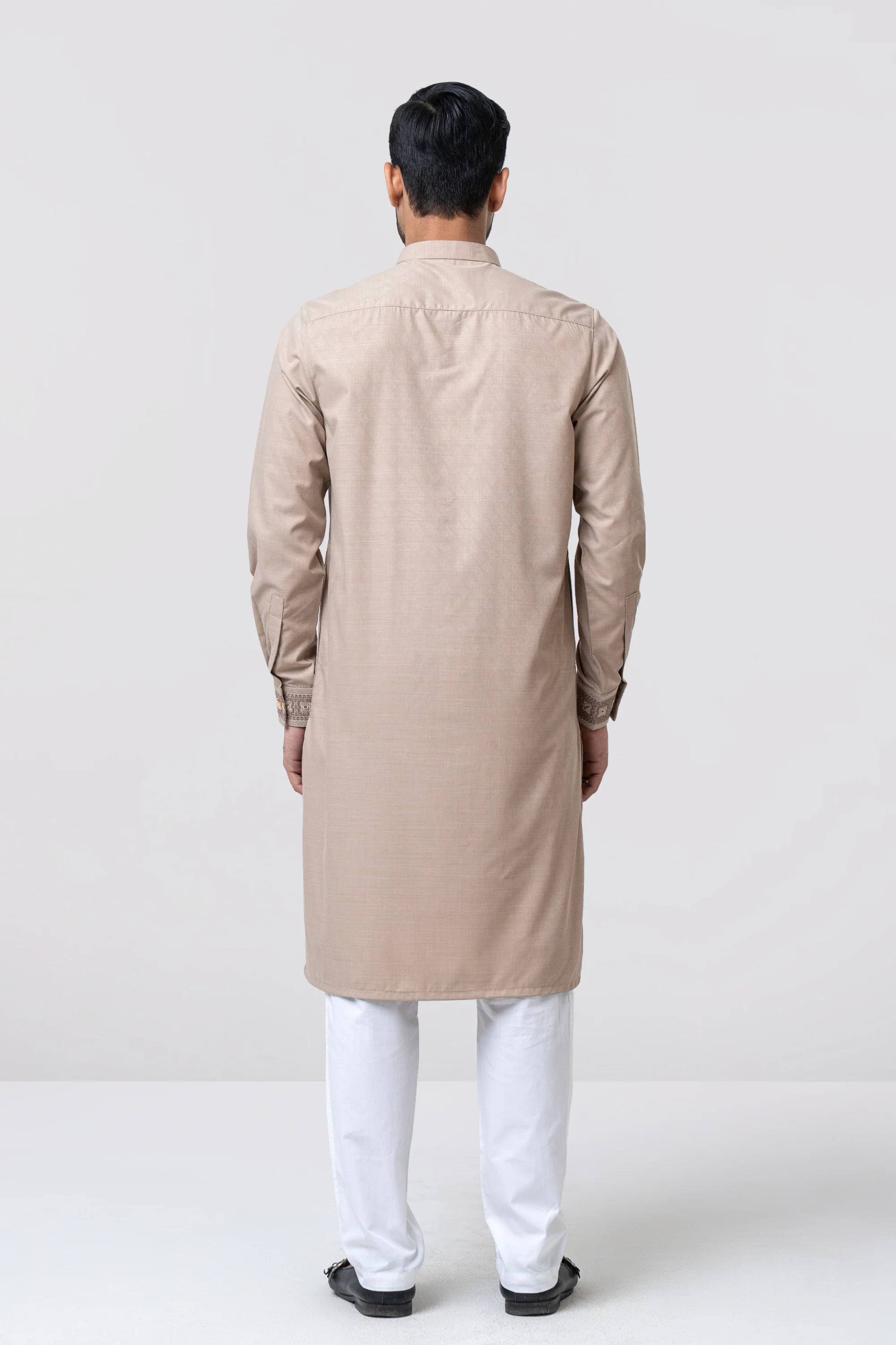 Regular Fit Embroidered Formal Panjabi - Image 4