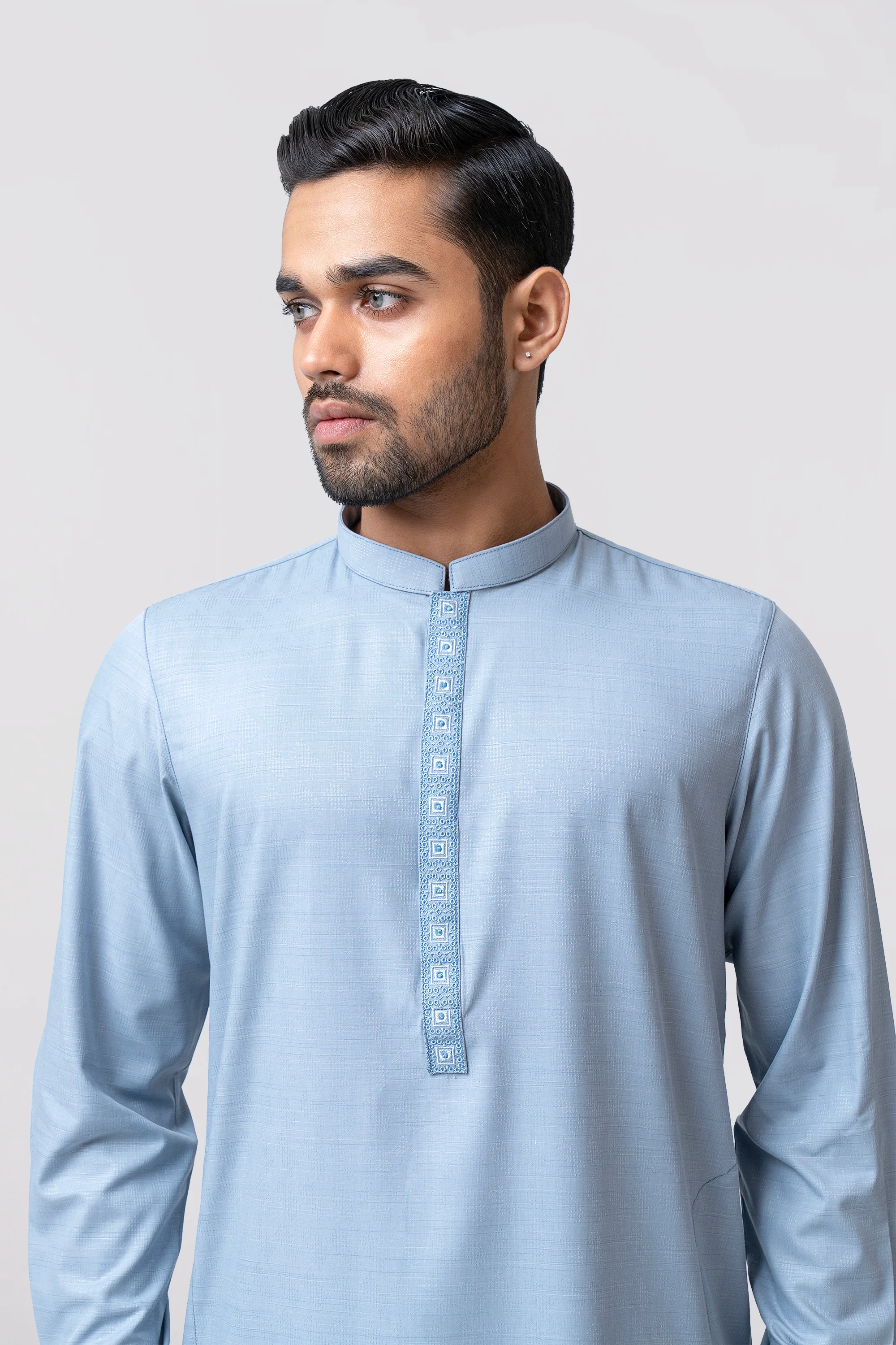 Regular Fit Embroidered Formal Panjabi - Image 7