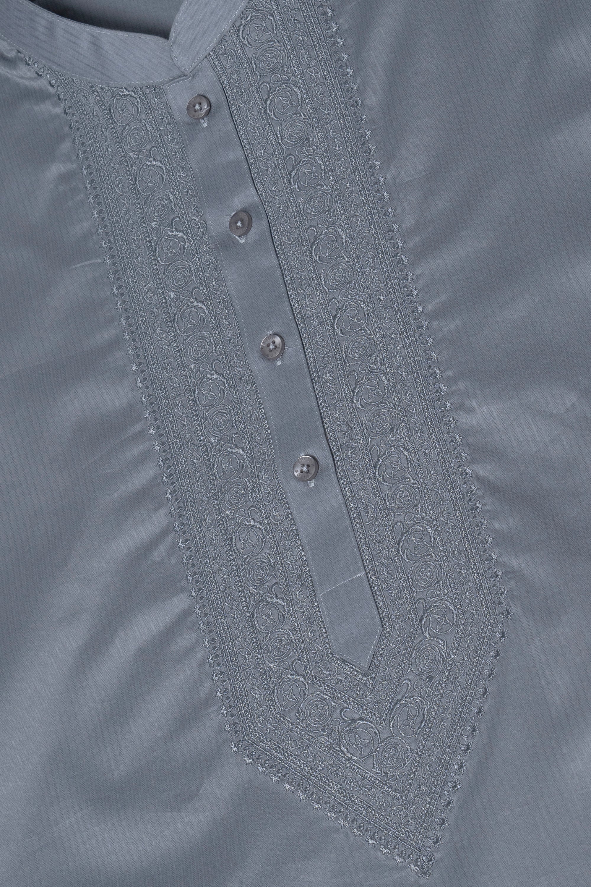 Regular Fit Embroidered Semi-Formal Panjabi - Image 10