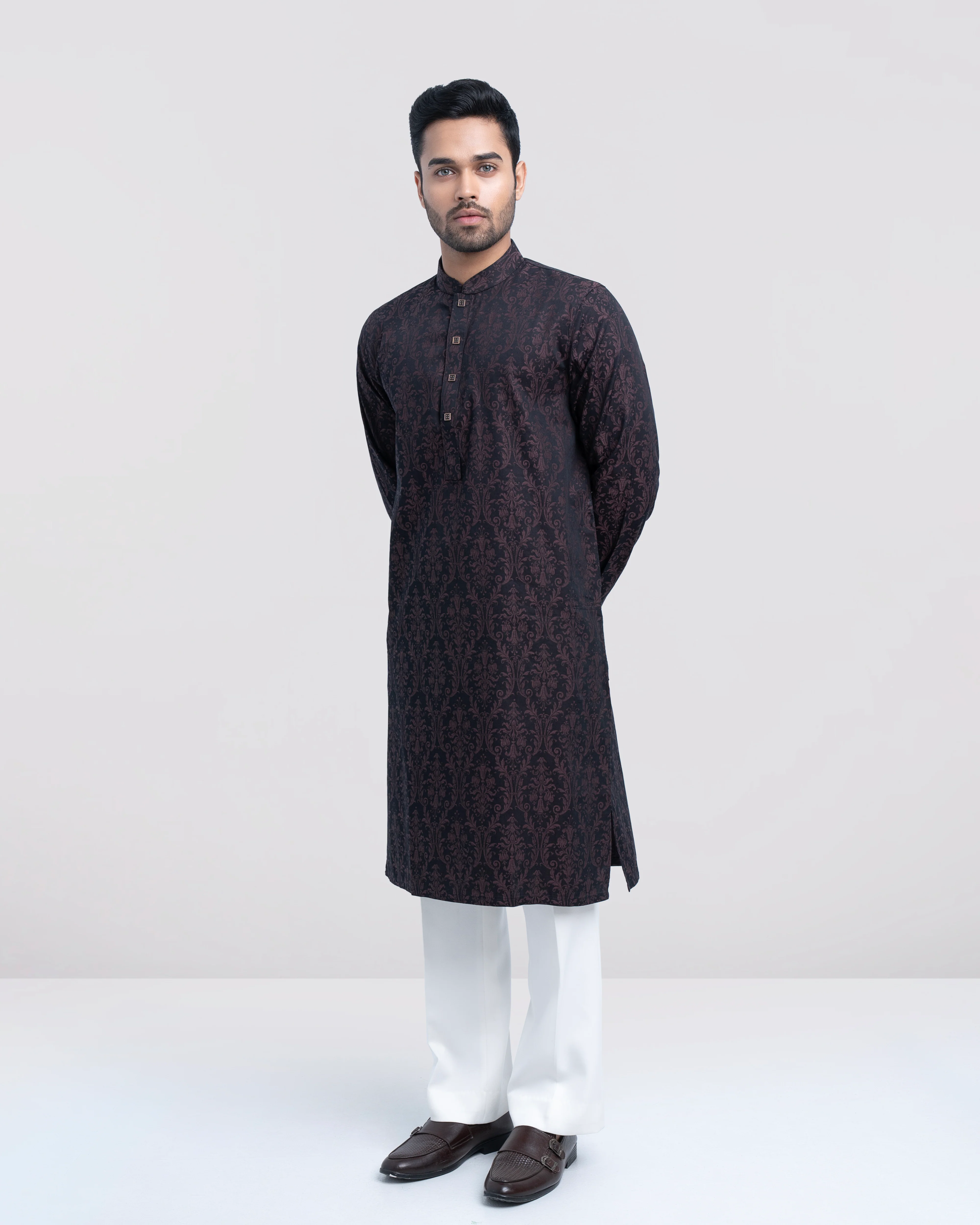 Regular Fit Semi-Formal Panjabi - Image 15