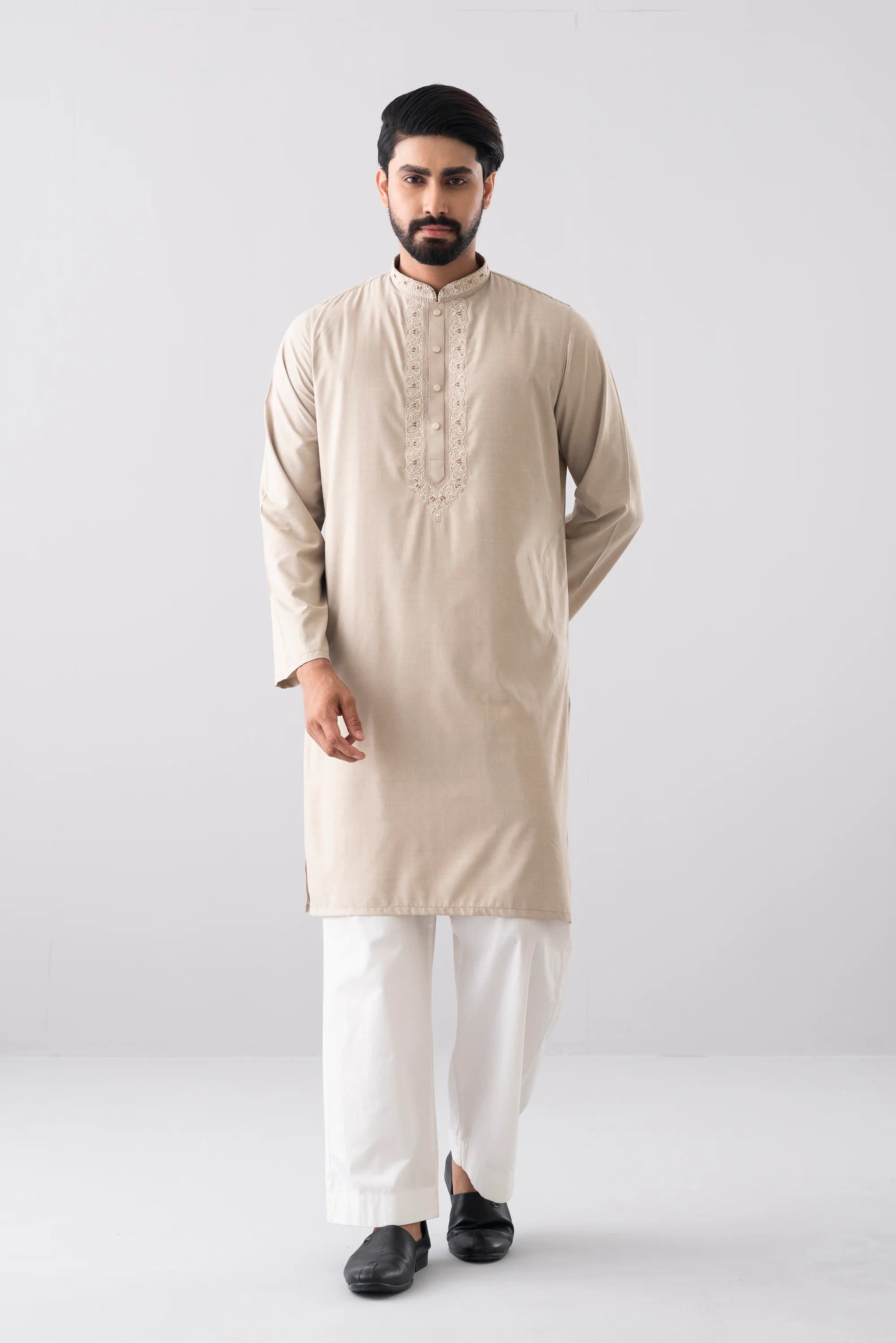 Regular Fit Embroidered Formal Panjabi
