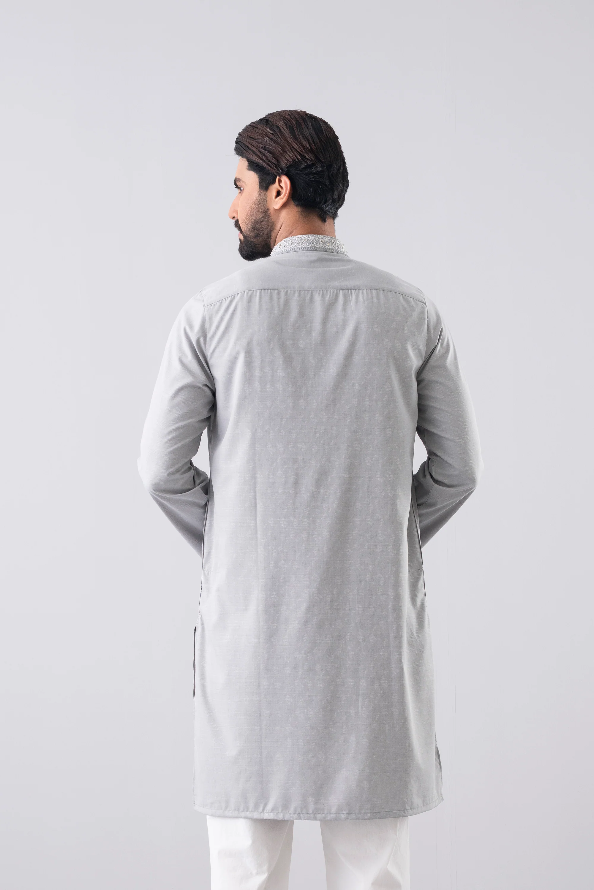 Regular Fit Embroidered Formal Panjabi - Image 10