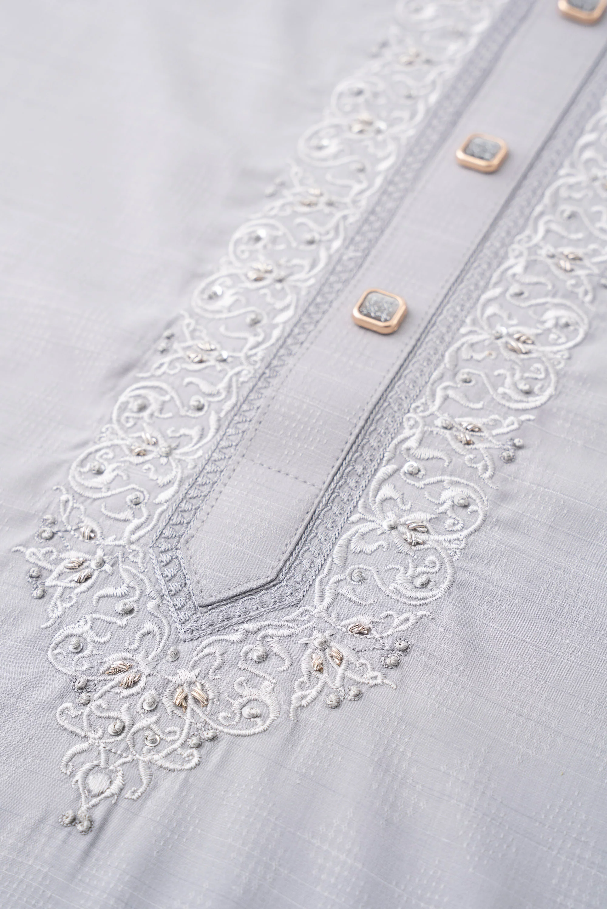 Regular Fit Embroidered Formal Panjabi - Image 12