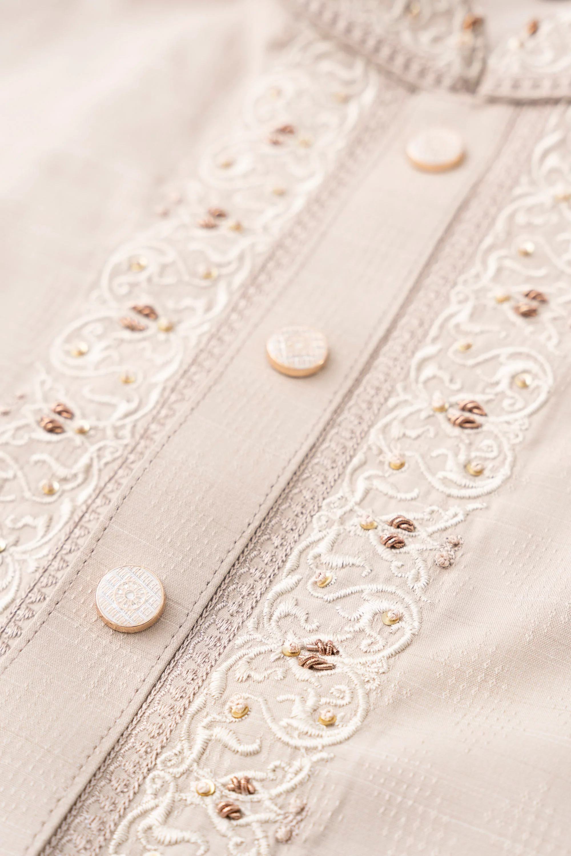 Regular Fit Embroidered Formal Panjabi - Image 6