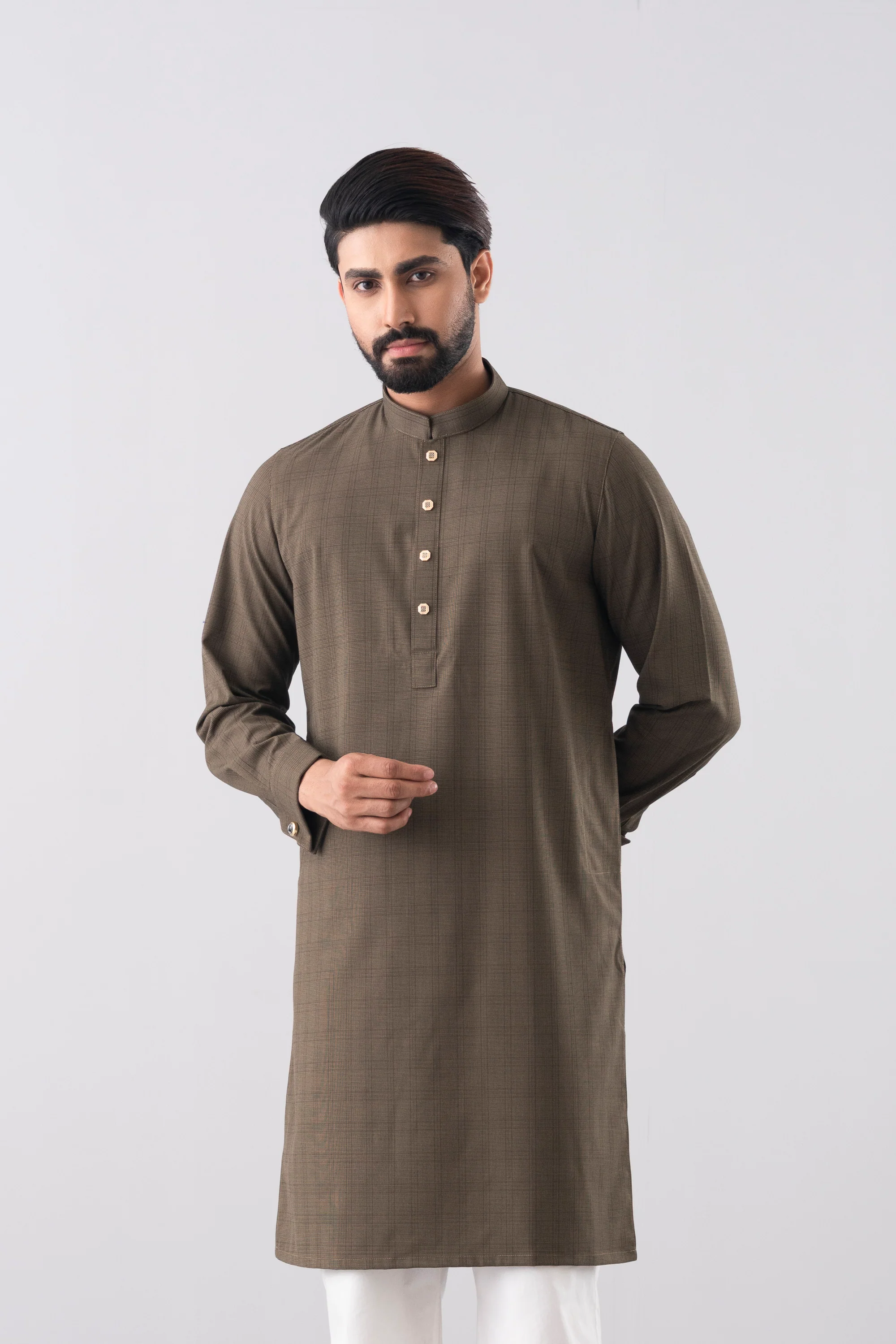 Regular Fit Blended Fabric Formal Panjabi - Image 2