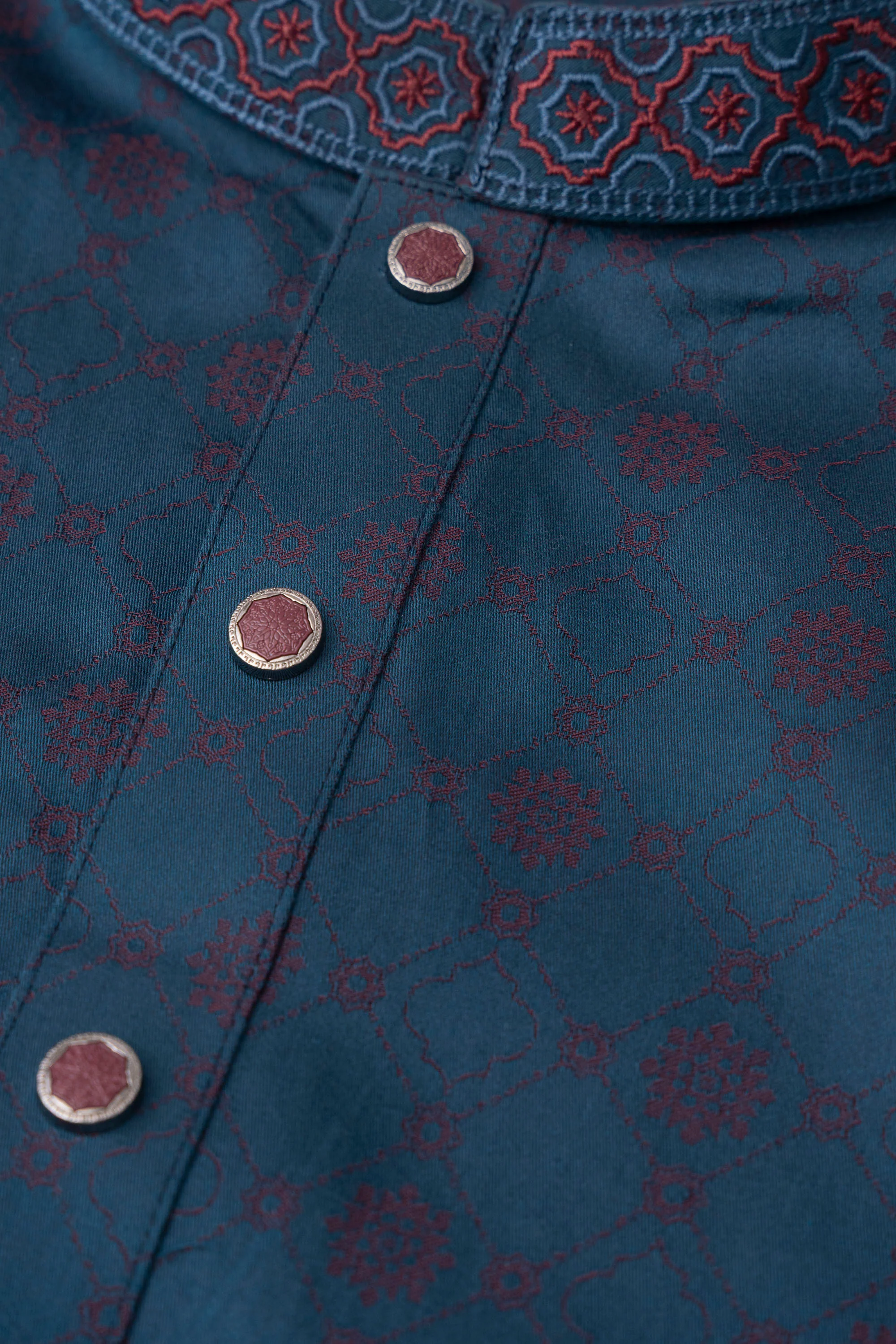 Regular Fit Embroidered Semi-Formal Panjabi - Image 13