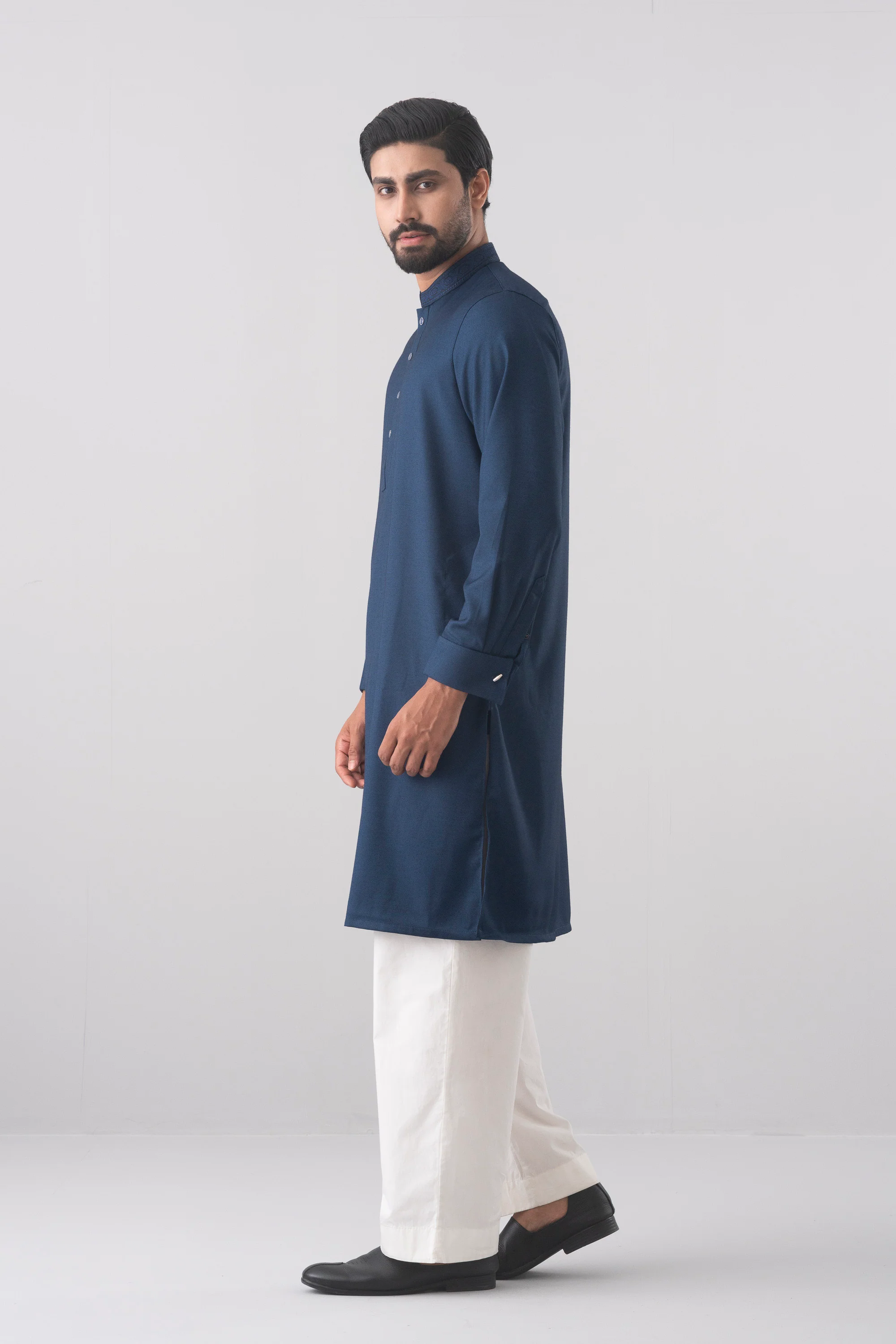 Regular Fit Embroidered Formal Panjabi - Image 2