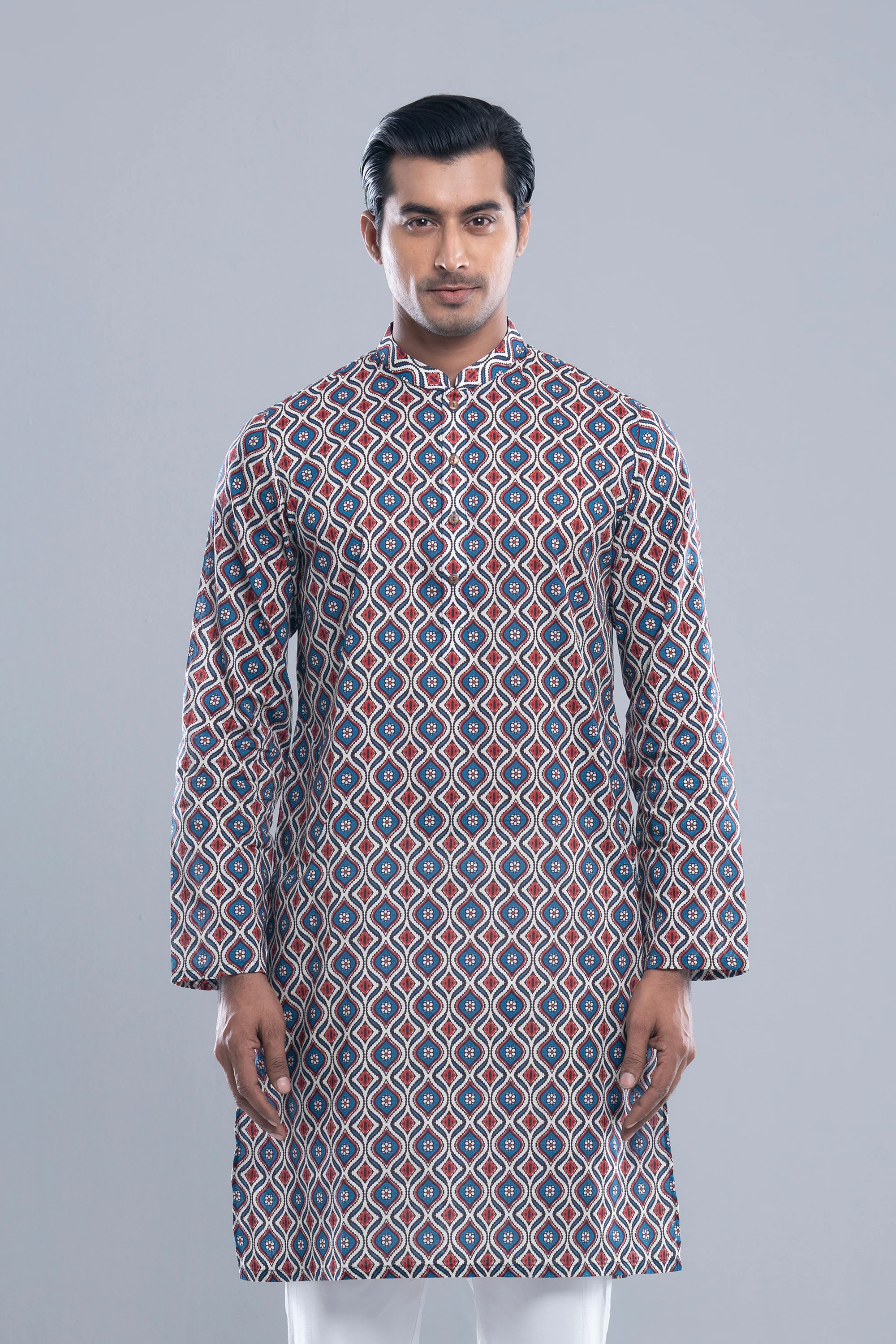 Regular Fit All-Over Printed Panjabi - Image 3