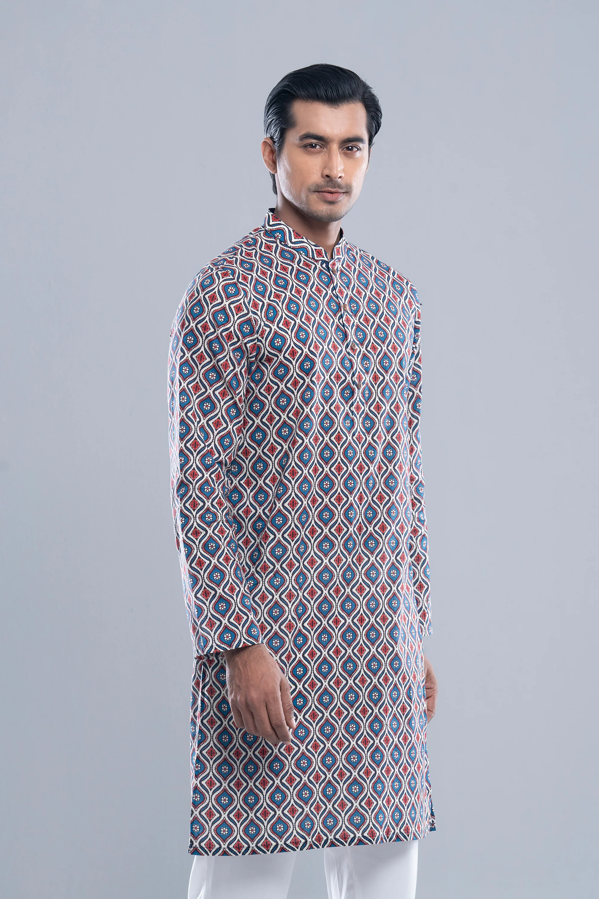 Regular Fit All-Over Printed Panjabi - Image 4