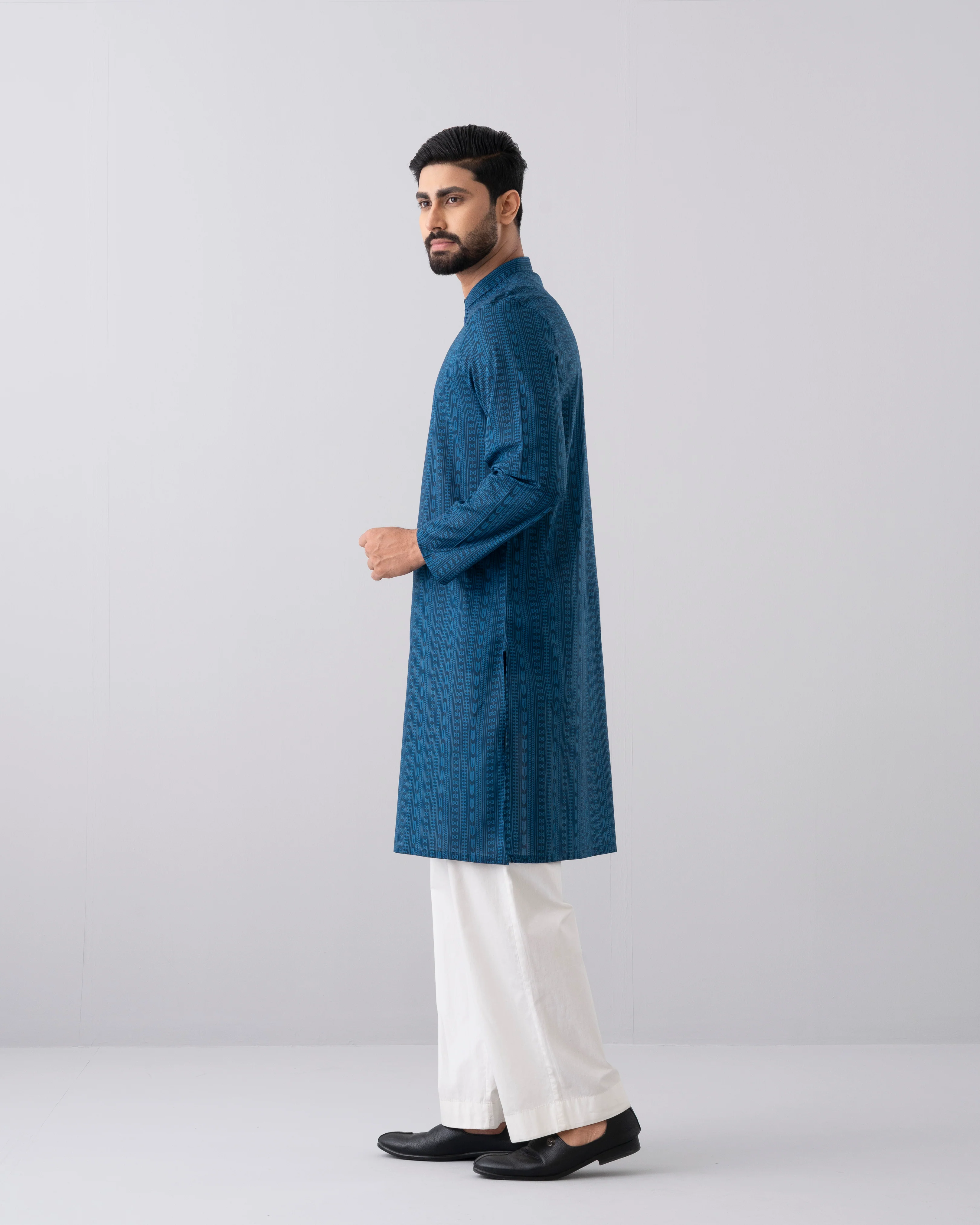 Regular Fit All-Over Printed Panjabi - Image 11