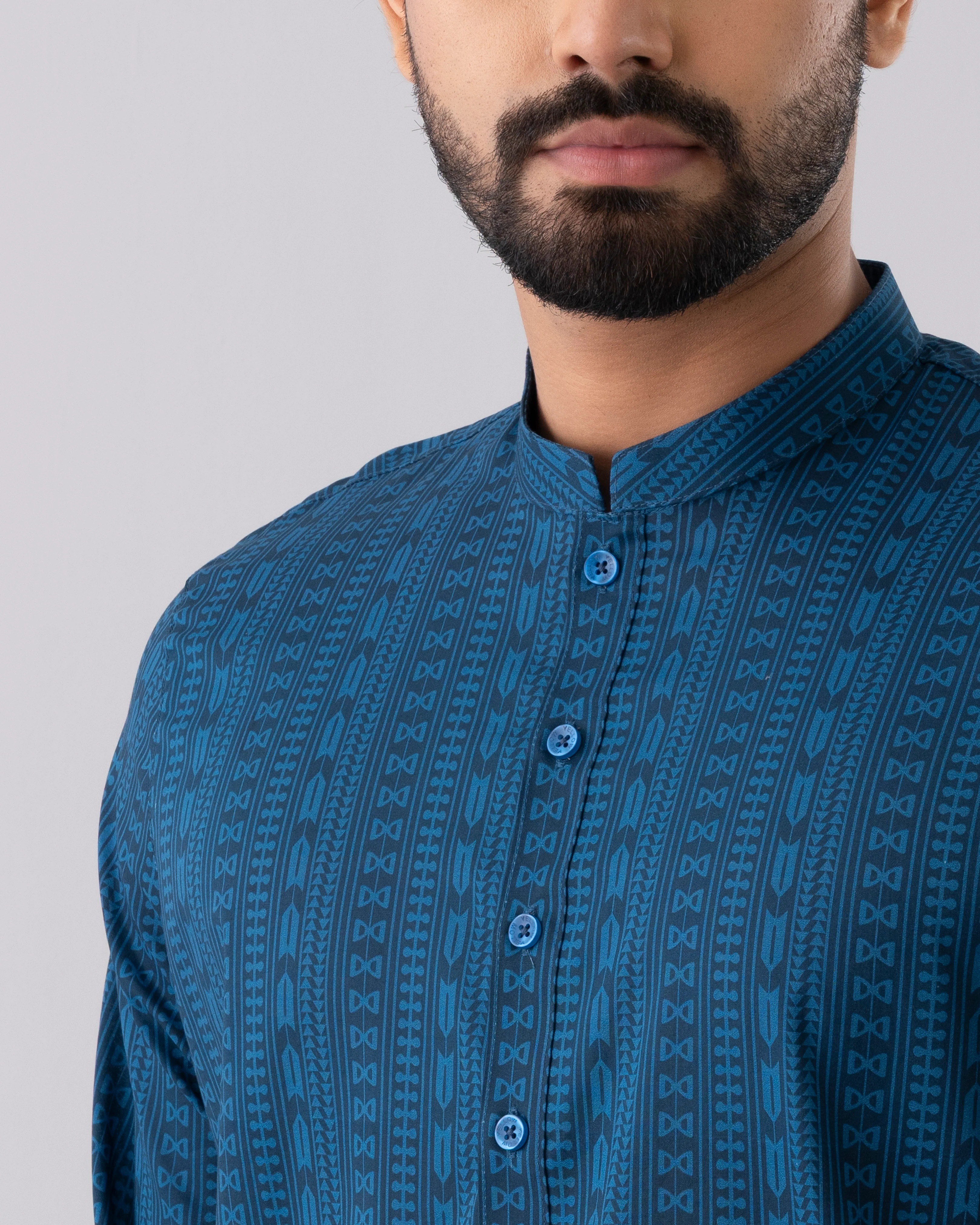Regular Fit All-Over Printed Panjabi - Image 13