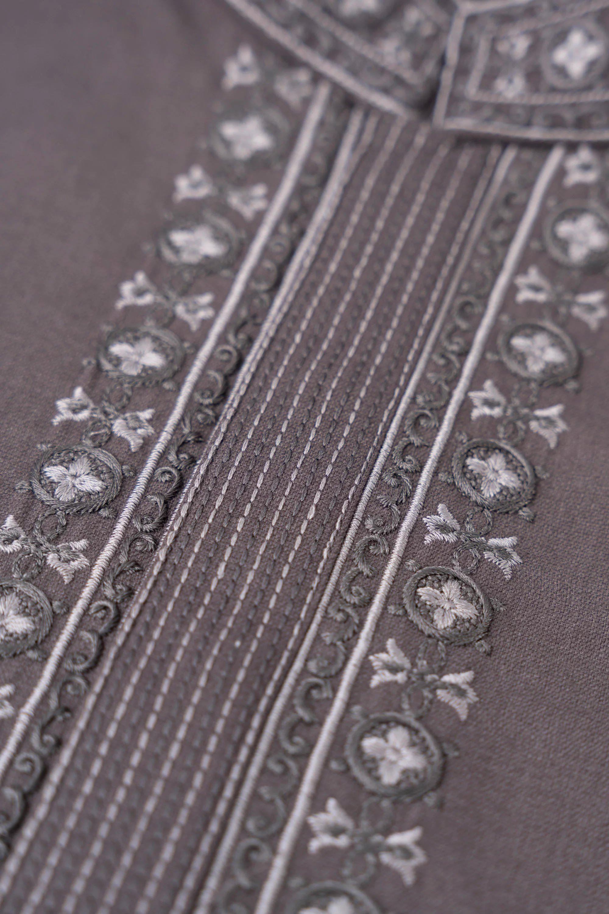 Regular Fit Embroidered Blended Fabric Formal Panjabi - Image 6
