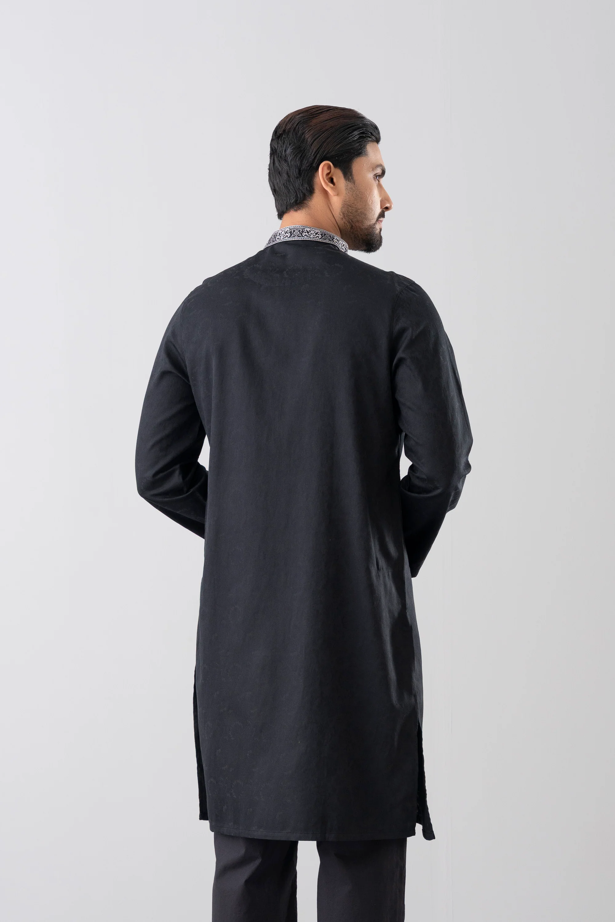 Regular Fit Embroidered Semi-Formal Panjabi - Image 10