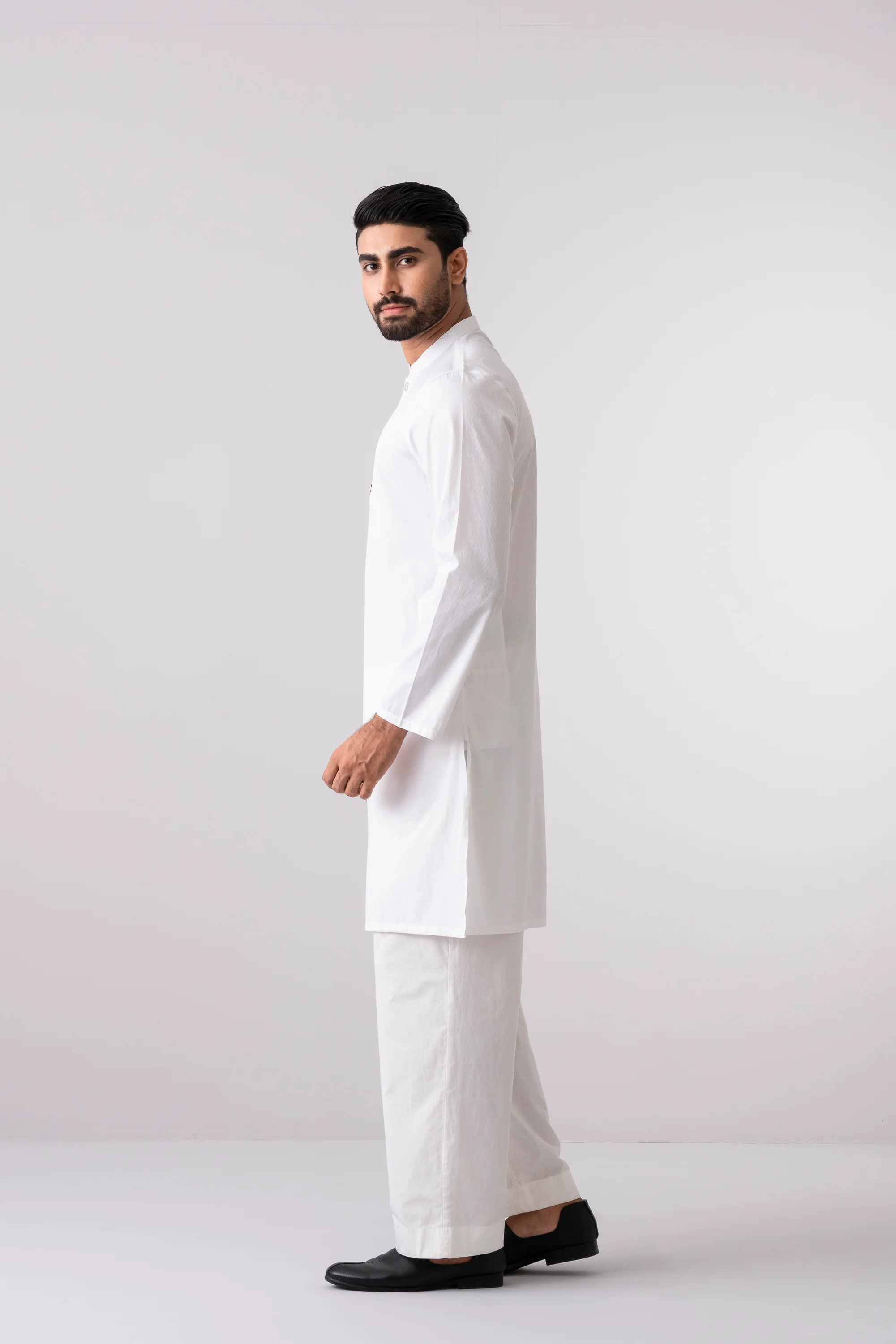 Slim Fit Embroidered Semi-Formal Panjabi - Image 3