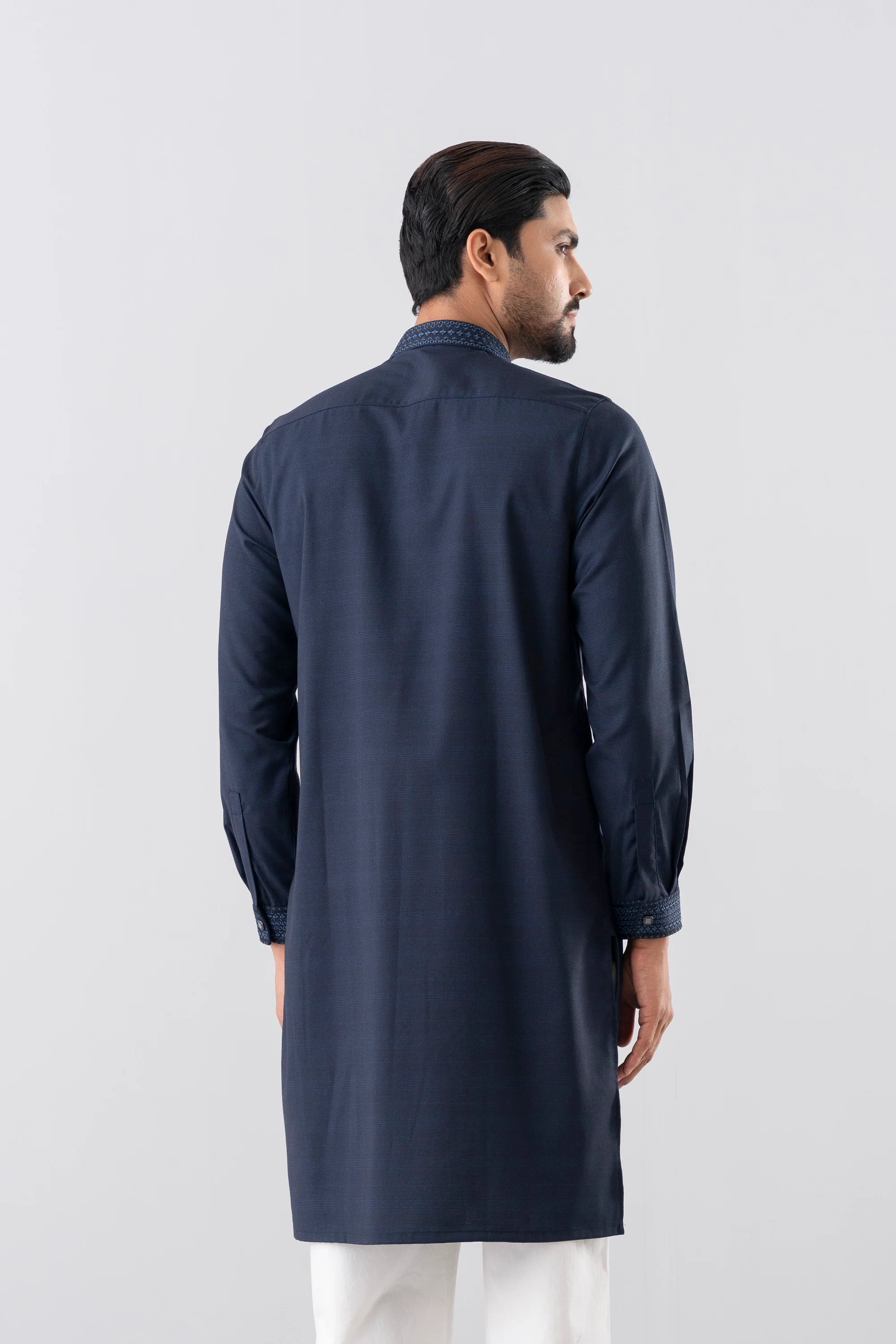 Regular Fit Embroidered Formal Panjabi - Image 4