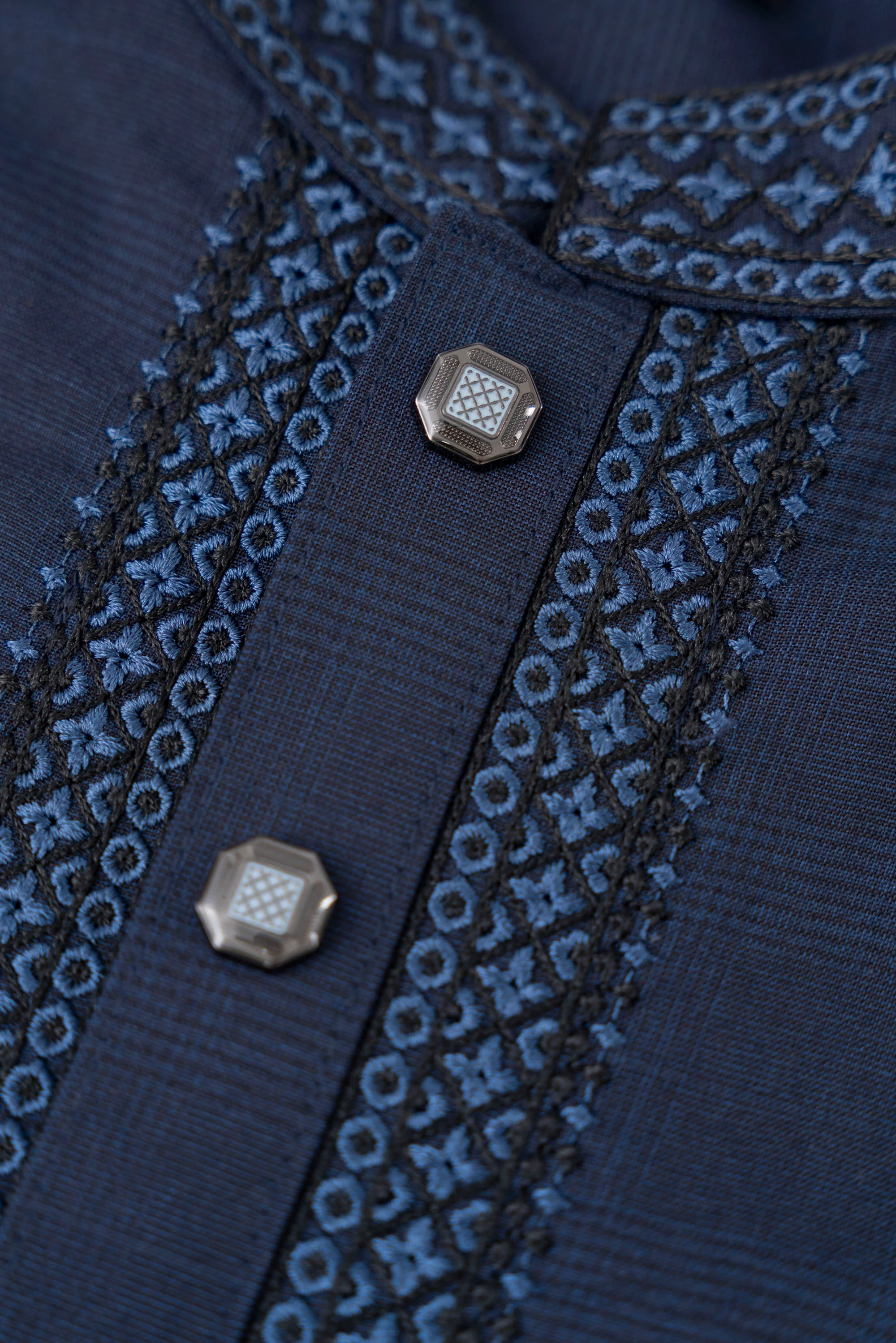 Regular Fit Embroidered Formal Panjabi - Image 6