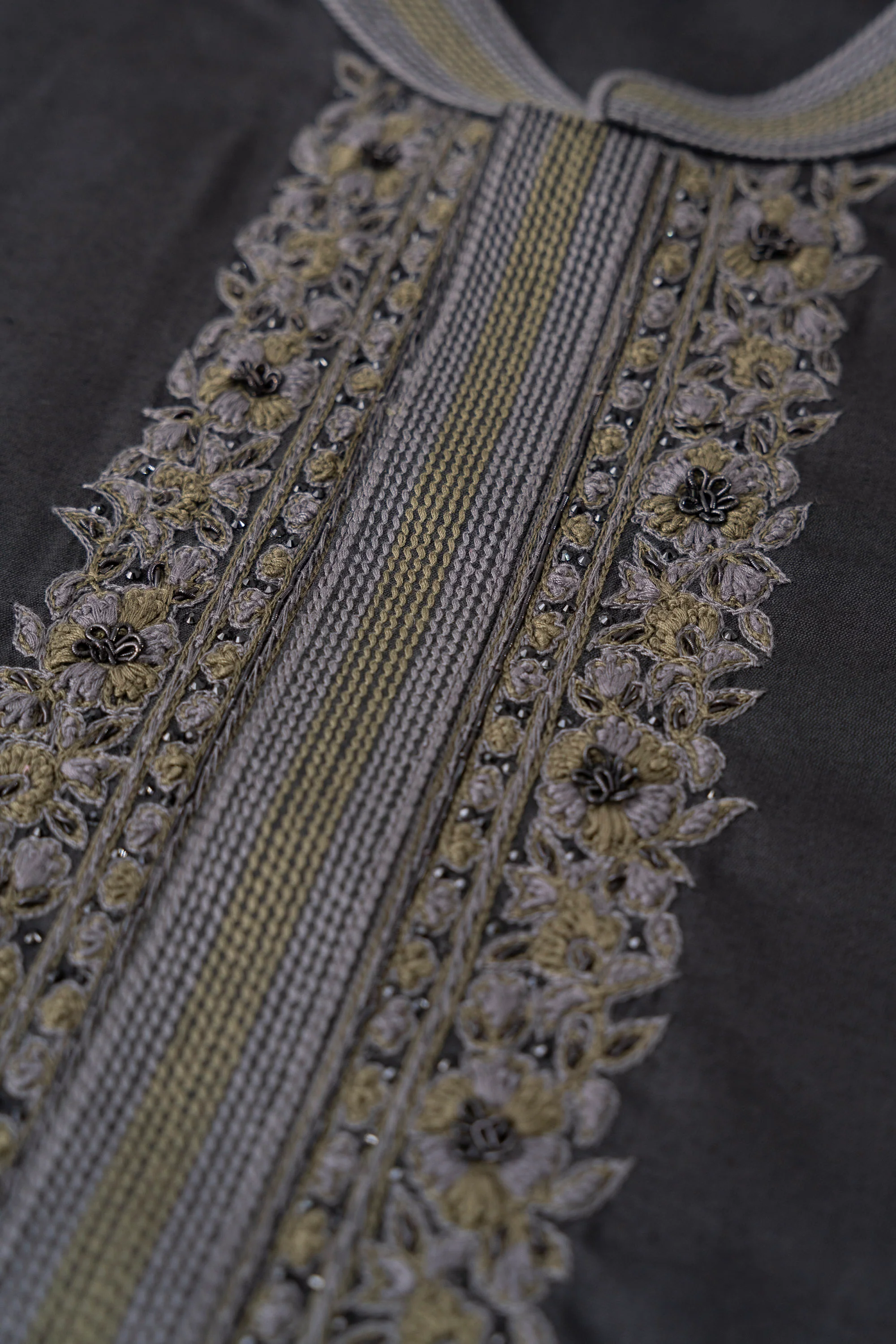 Regular Fit Embroidered Blended Fabric Formal Panjabi - Image 6