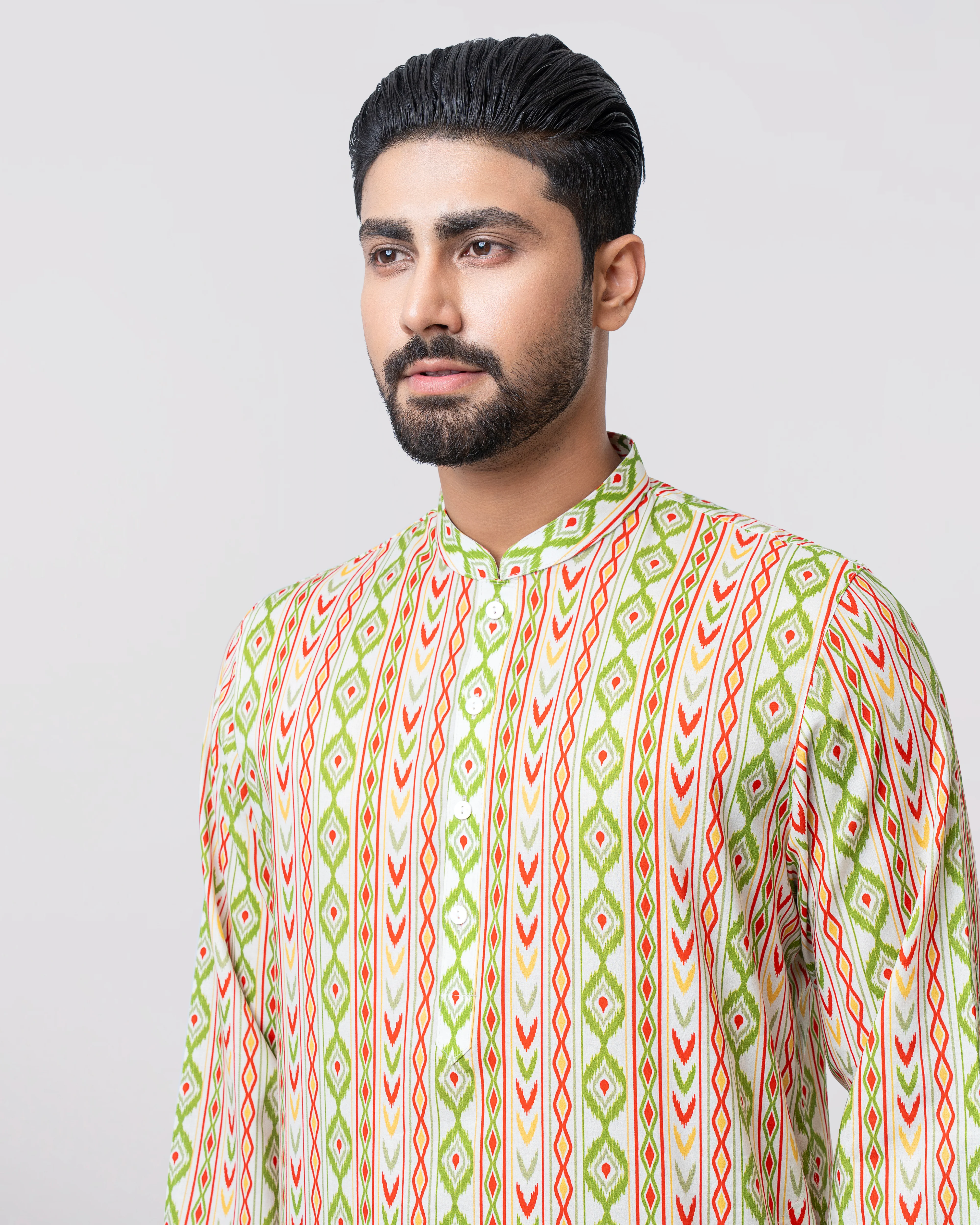 Regular Fit Printed Panjabi - Image 2