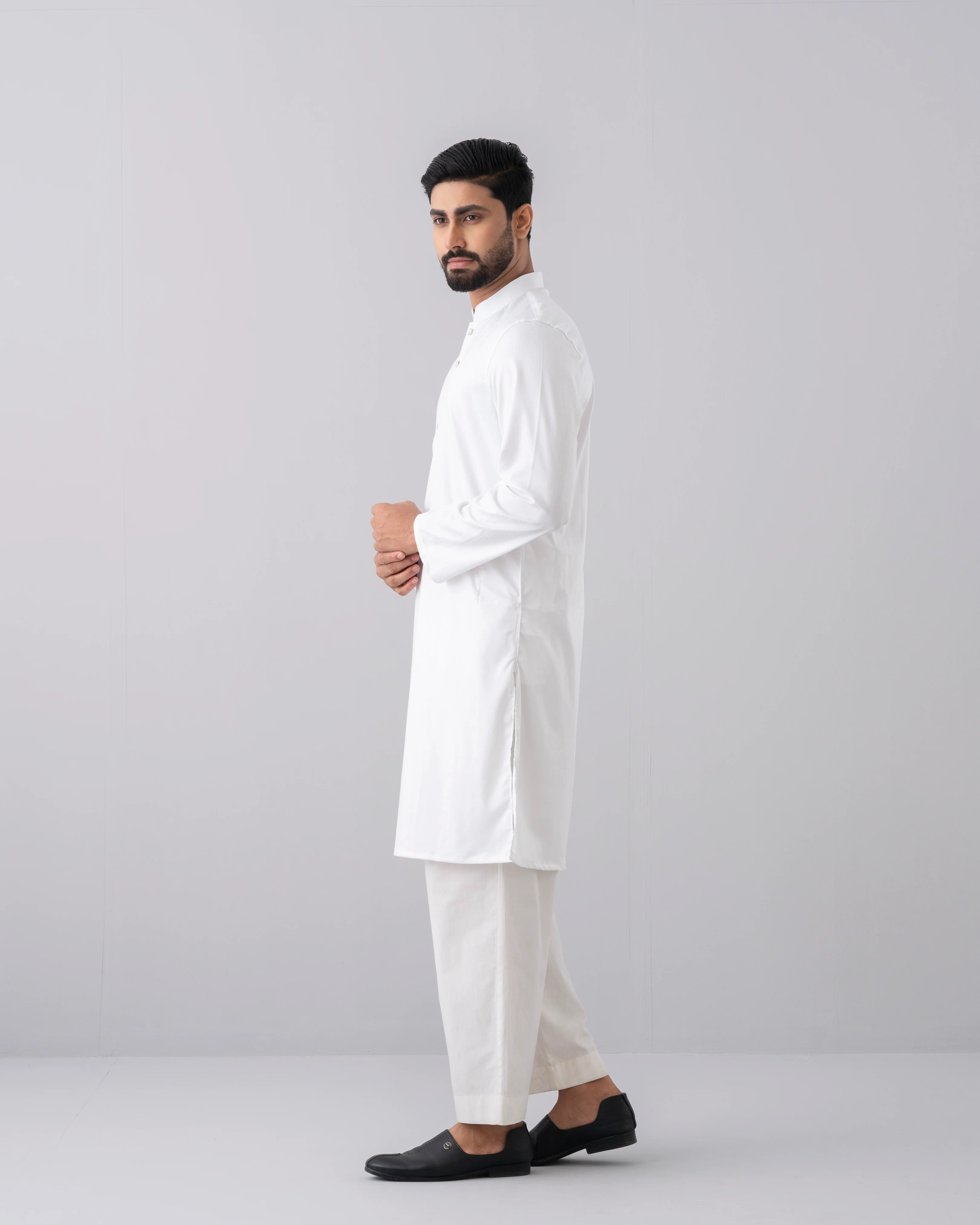Slim Fit Embroidered Semi-Formal Panjabi - Image 2