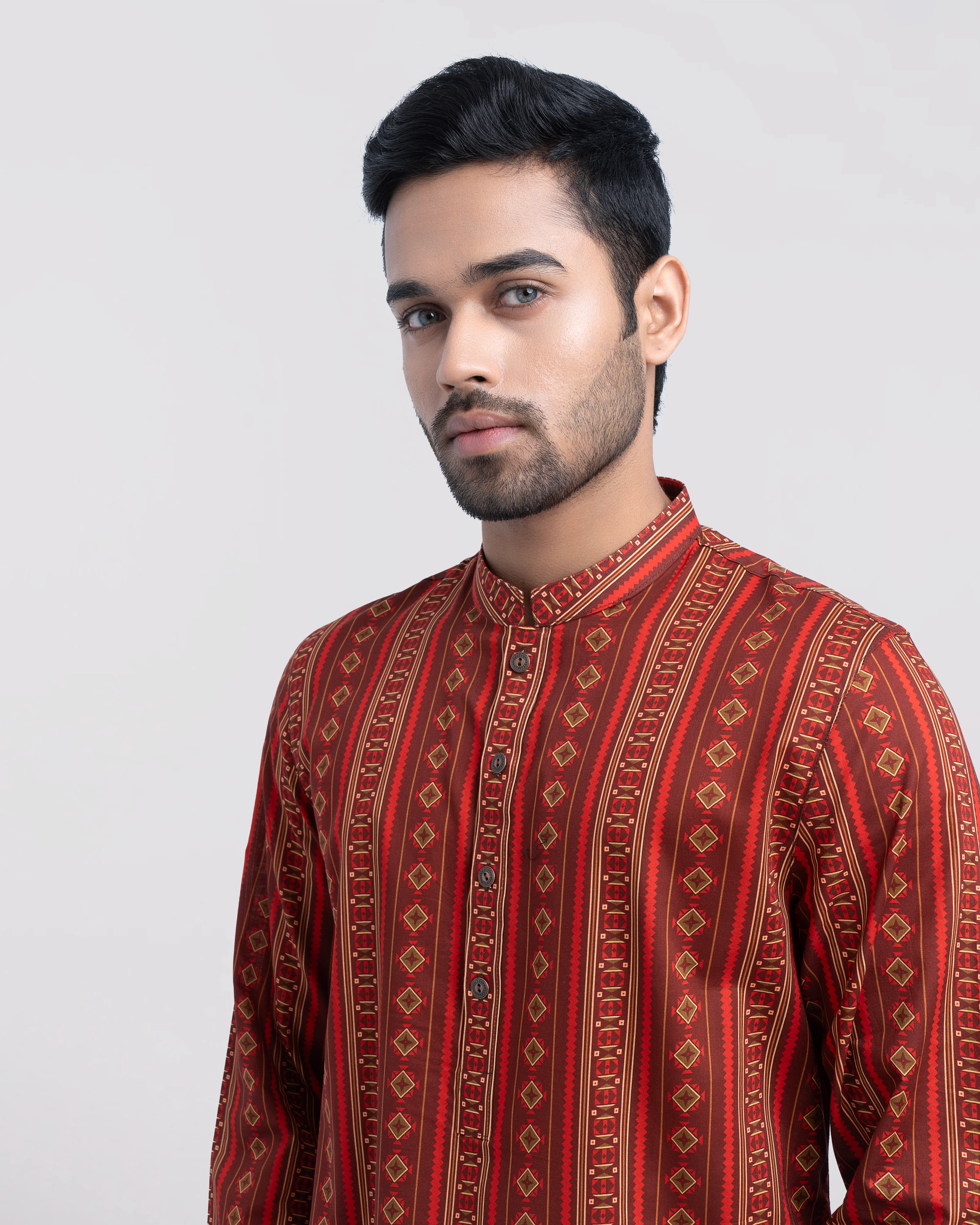 Regular Fit Printed Panjabi - Image 2
