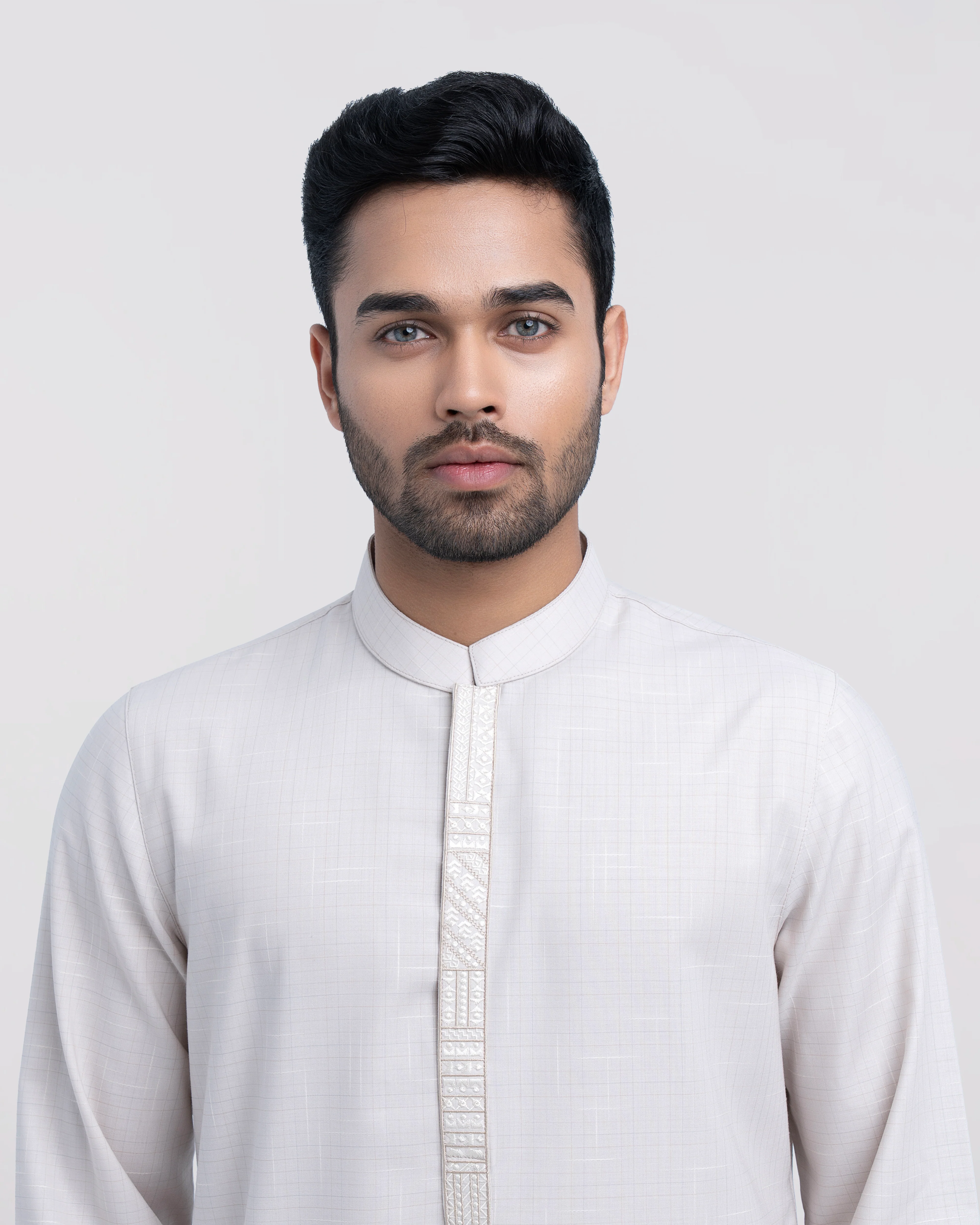 Regular Fit Embroidered Semi-Formal Panjabi - Image 2