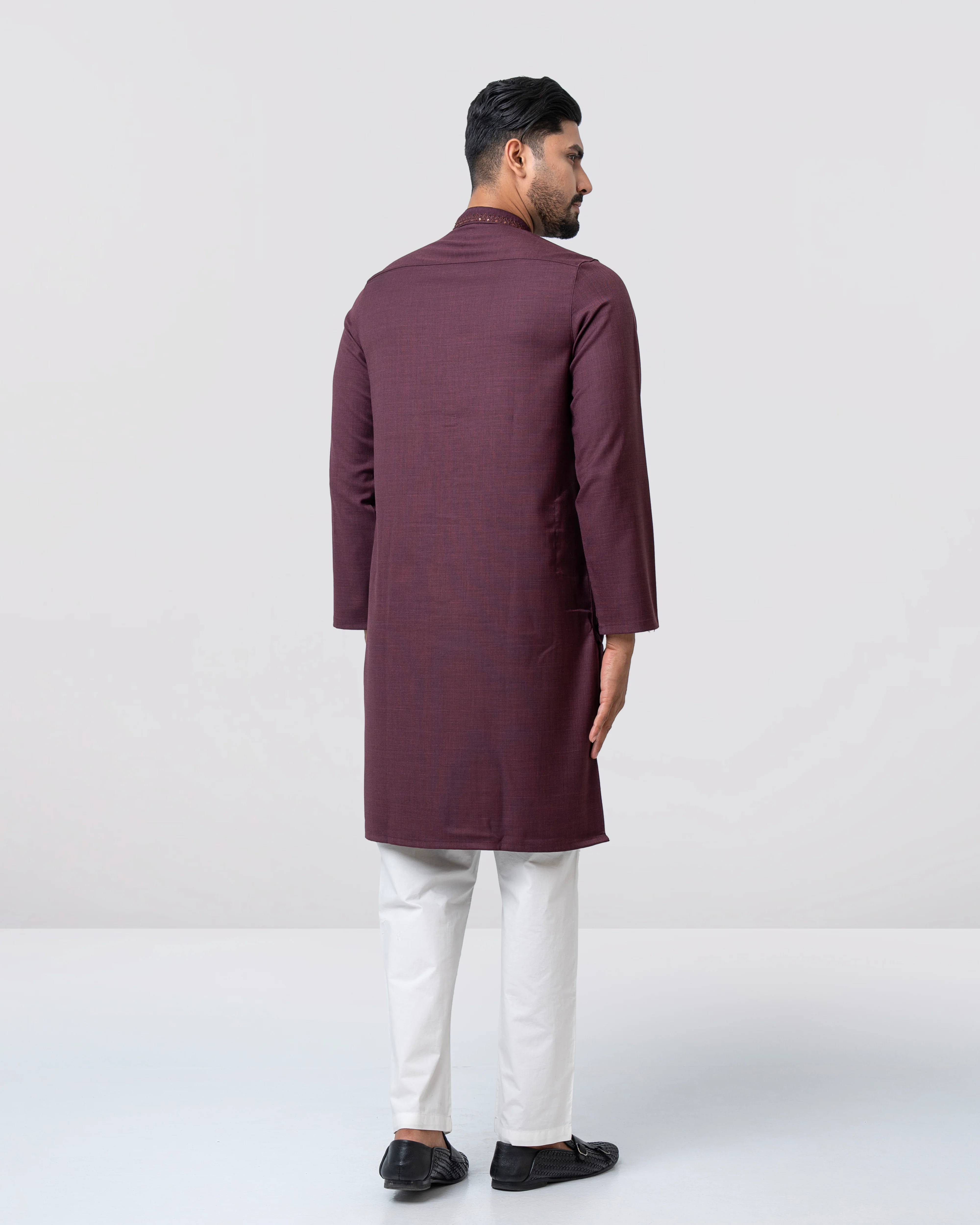 Regular Fit Embroidered Formal Panjabi - Image 10