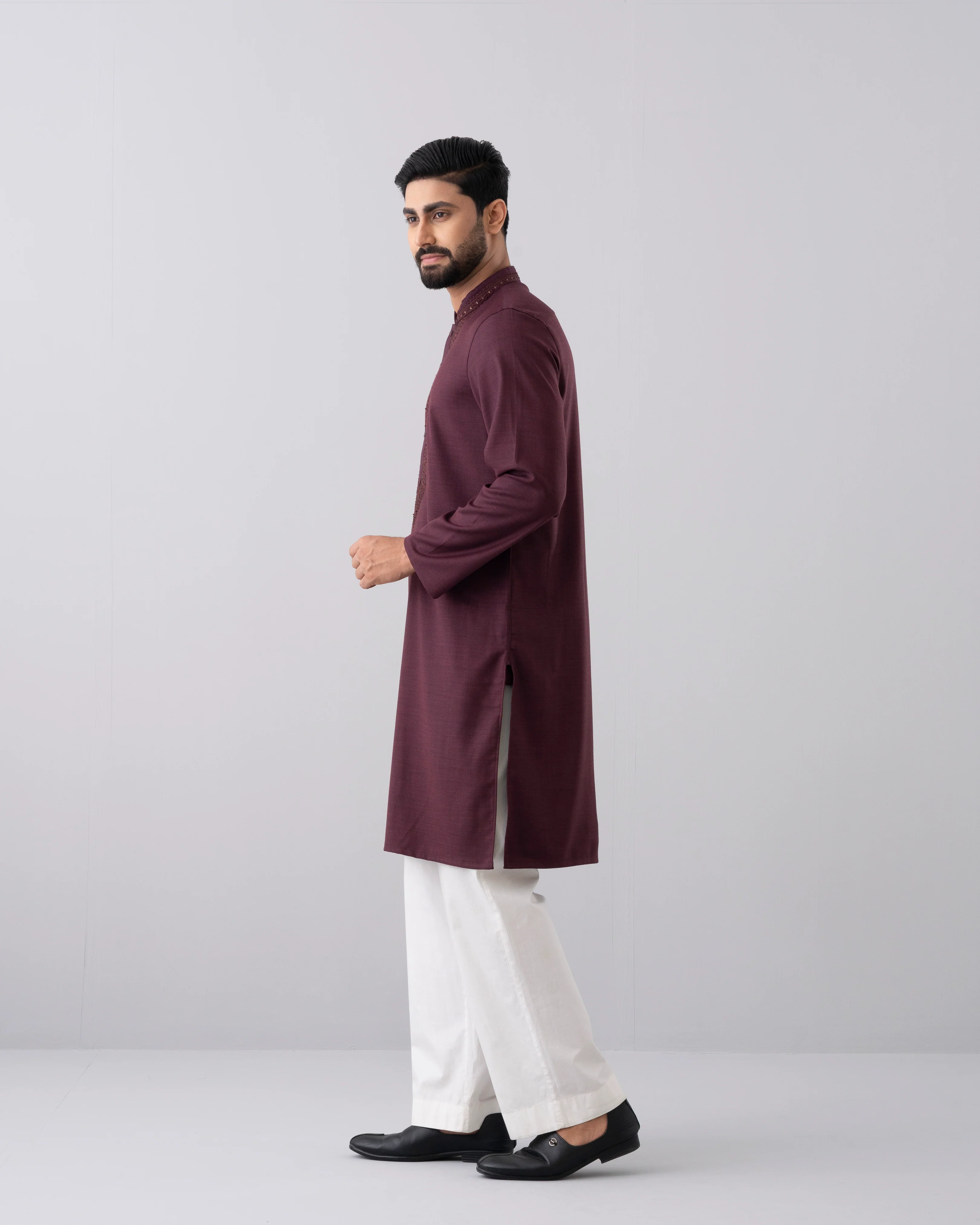 Regular Fit Embroidered Formal Panjabi - Image 2