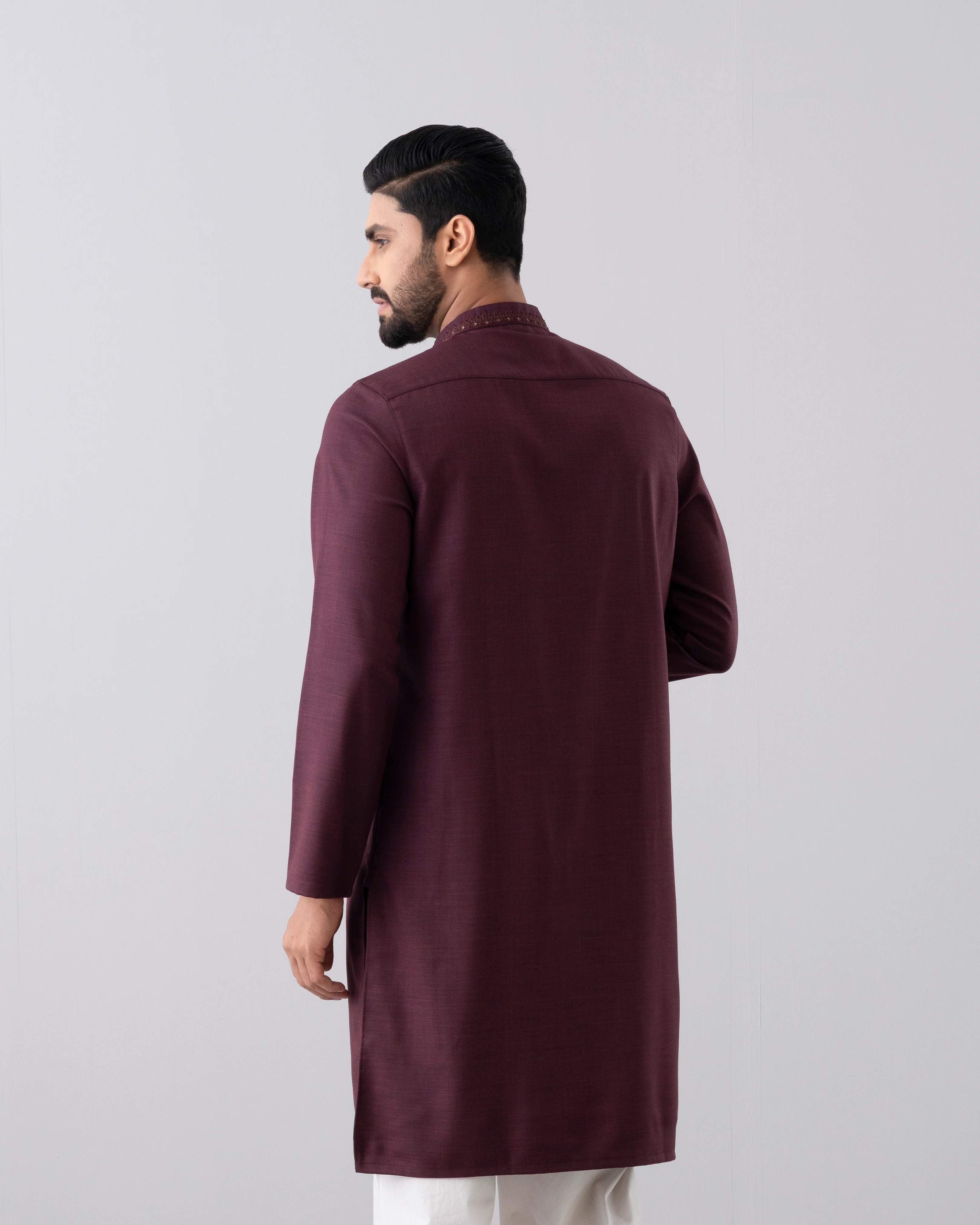 Regular Fit Embroidered Formal Panjabi - Image 4