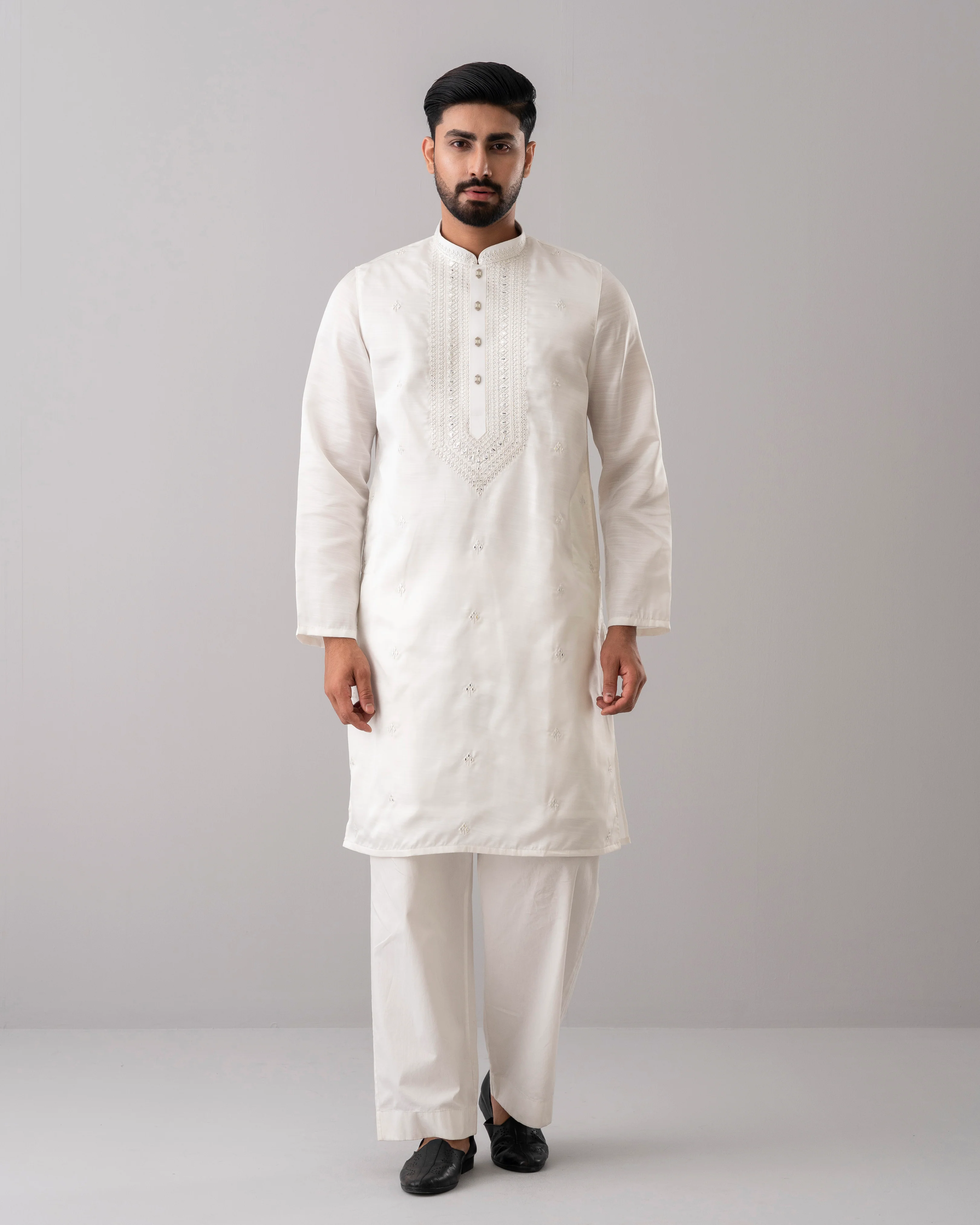 Regular Fit Embroidered Formal Panjabi