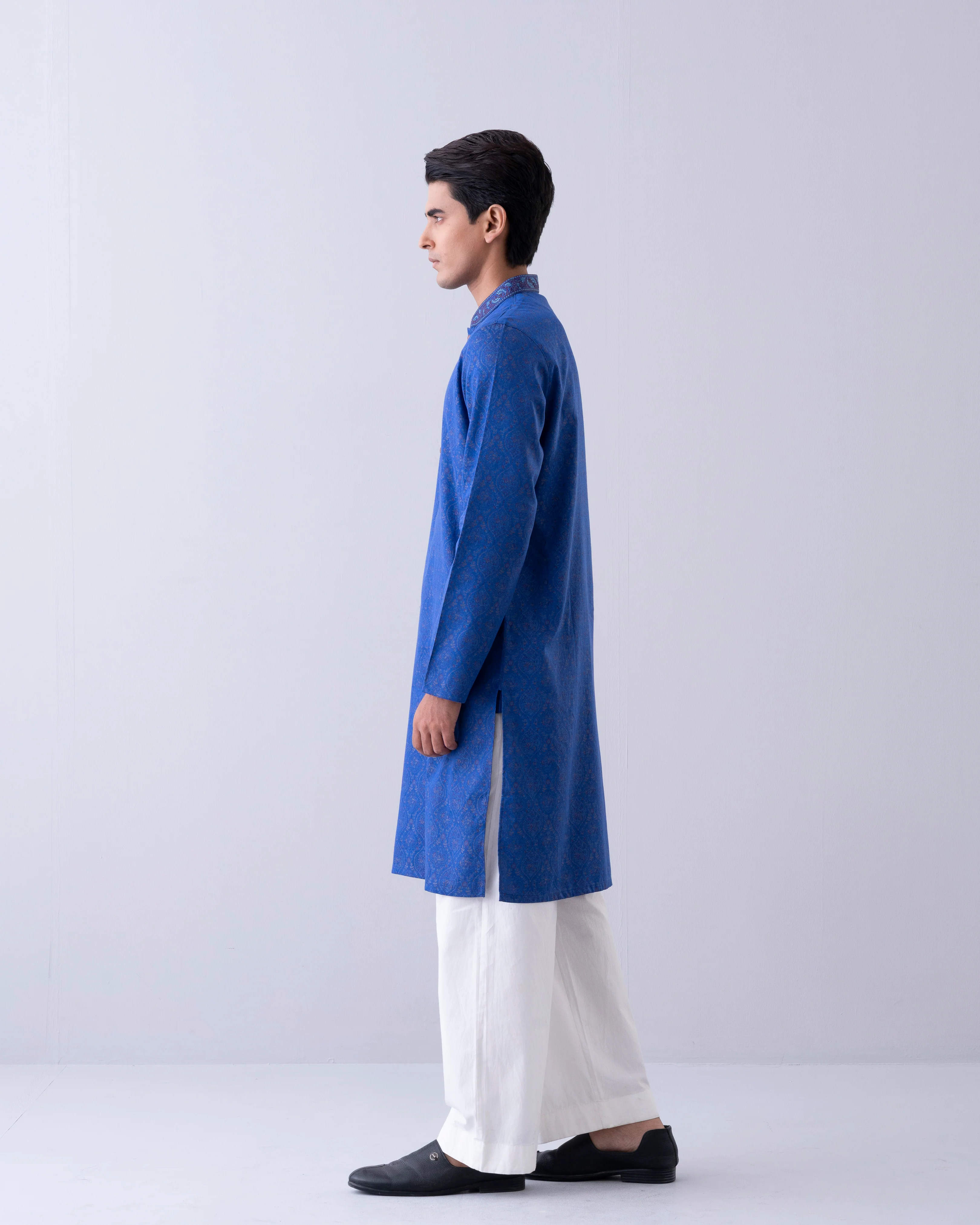 Regular Fit Embroidered Semi-Formal Panjabi - Image 18