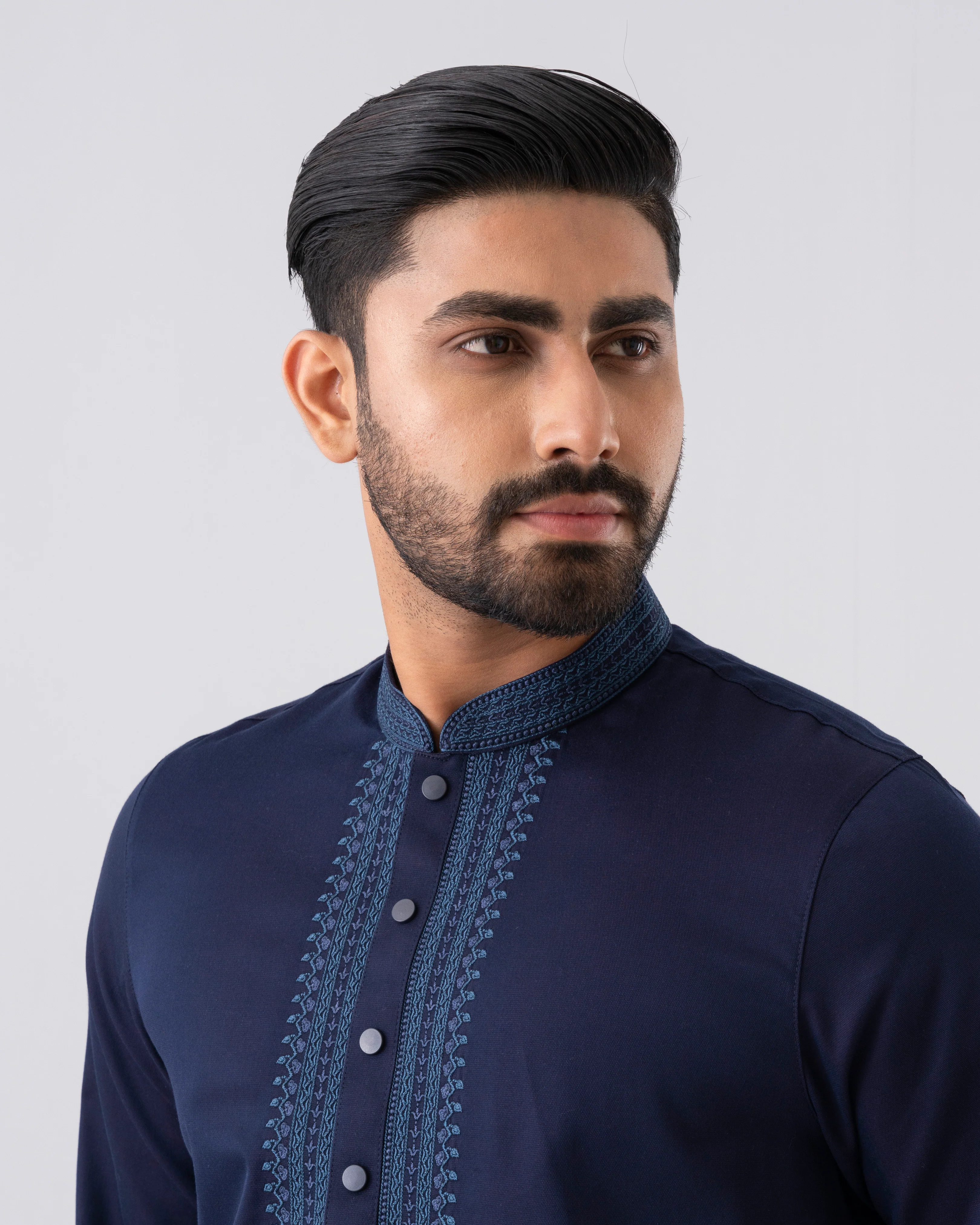 Regular Fit Semi-Formal Panjabi - Image 5