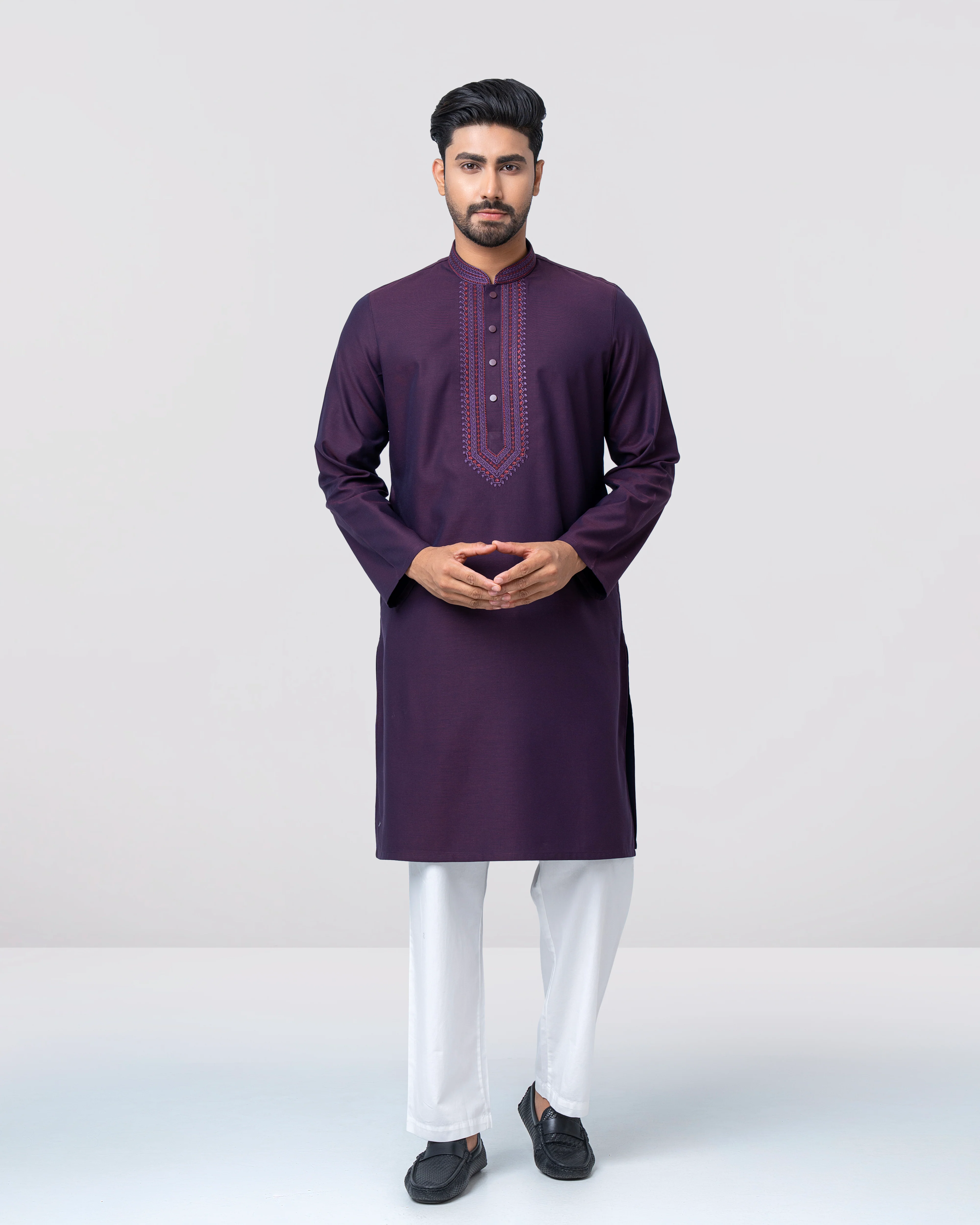 Regular Fit Semi-Formal Panjabi - Image 7