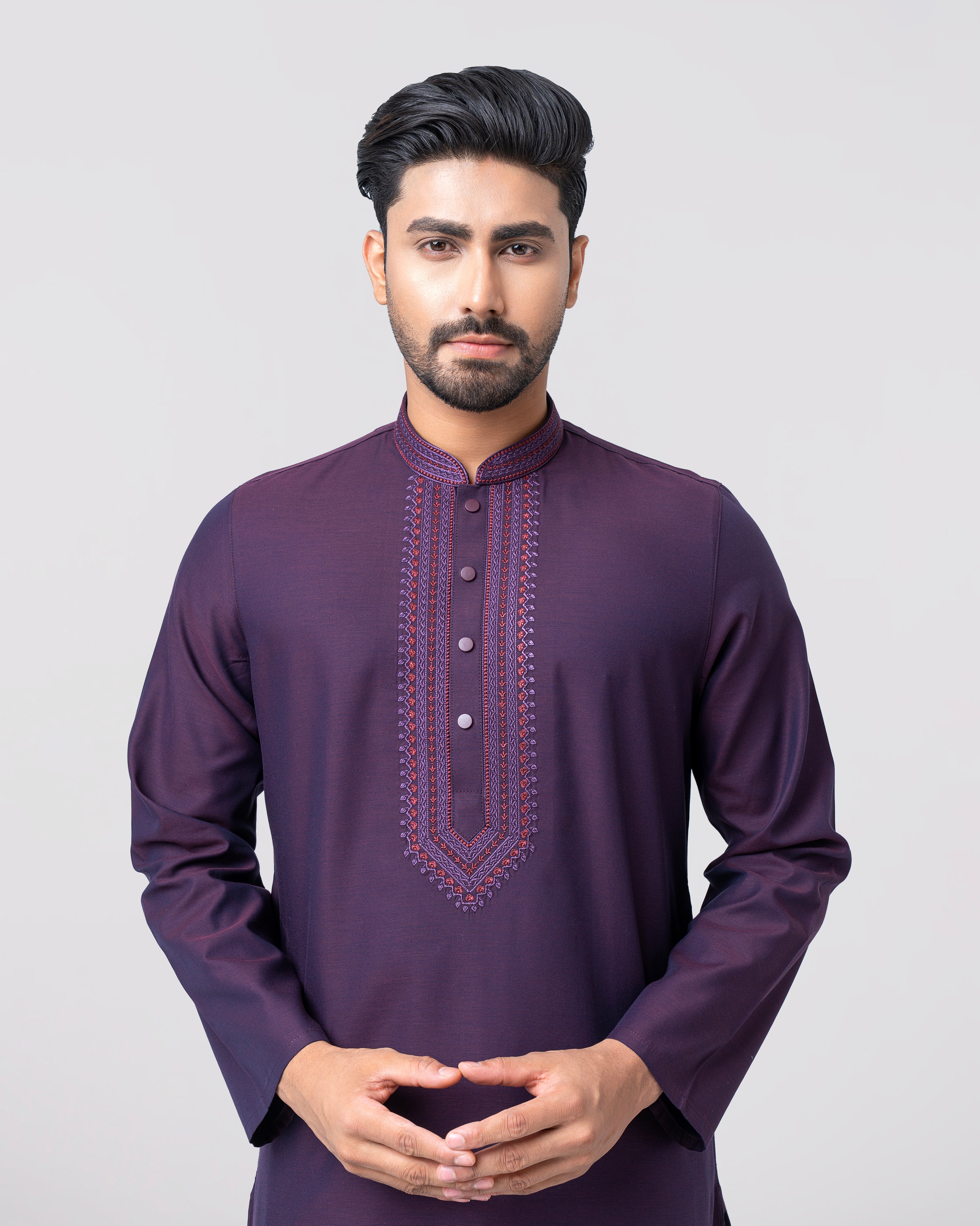 Regular Fit Semi-Formal Panjabi - Image 8