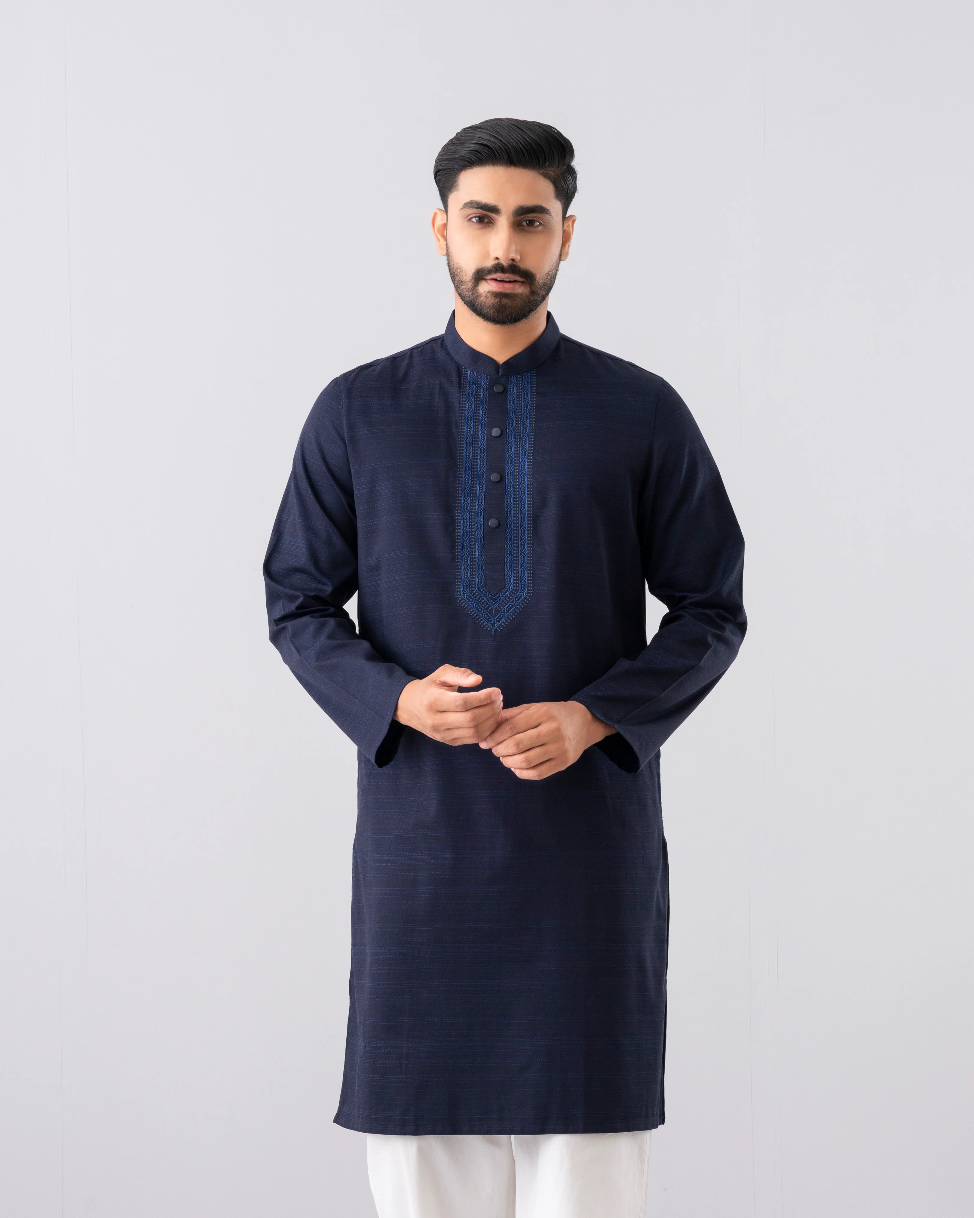 Regular Fit Semi-Formal Panjabi - Image 2
