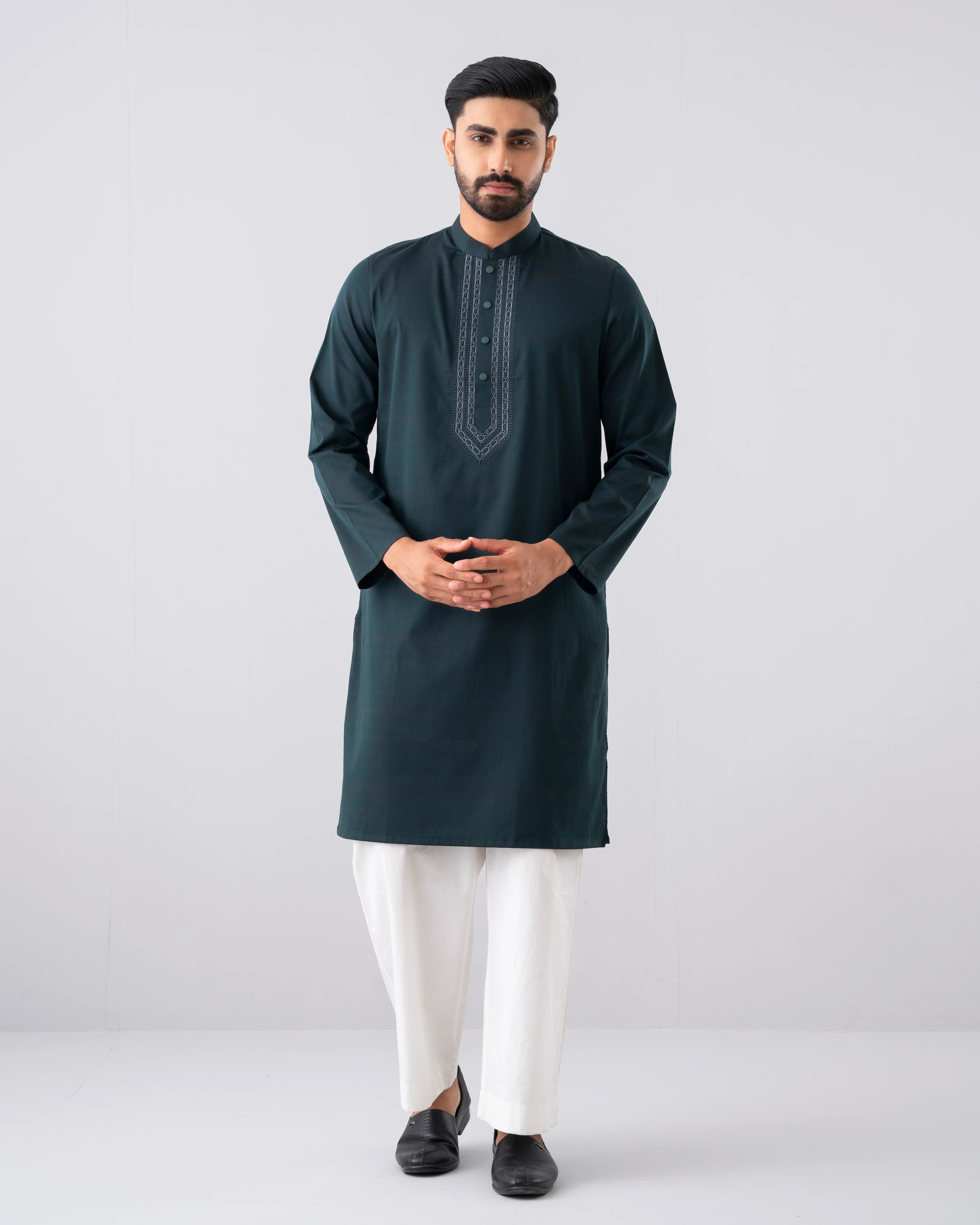 Regular Fit Semi-Formal Panjabi - Image 8