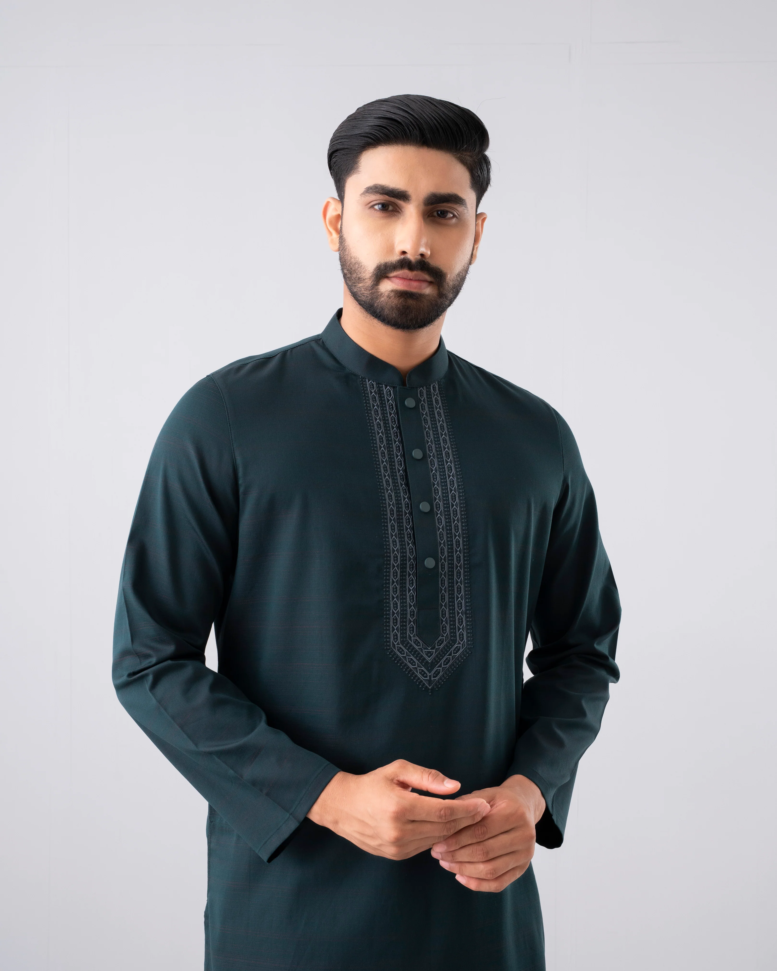 Regular Fit Semi-Formal Panjabi - Image 9