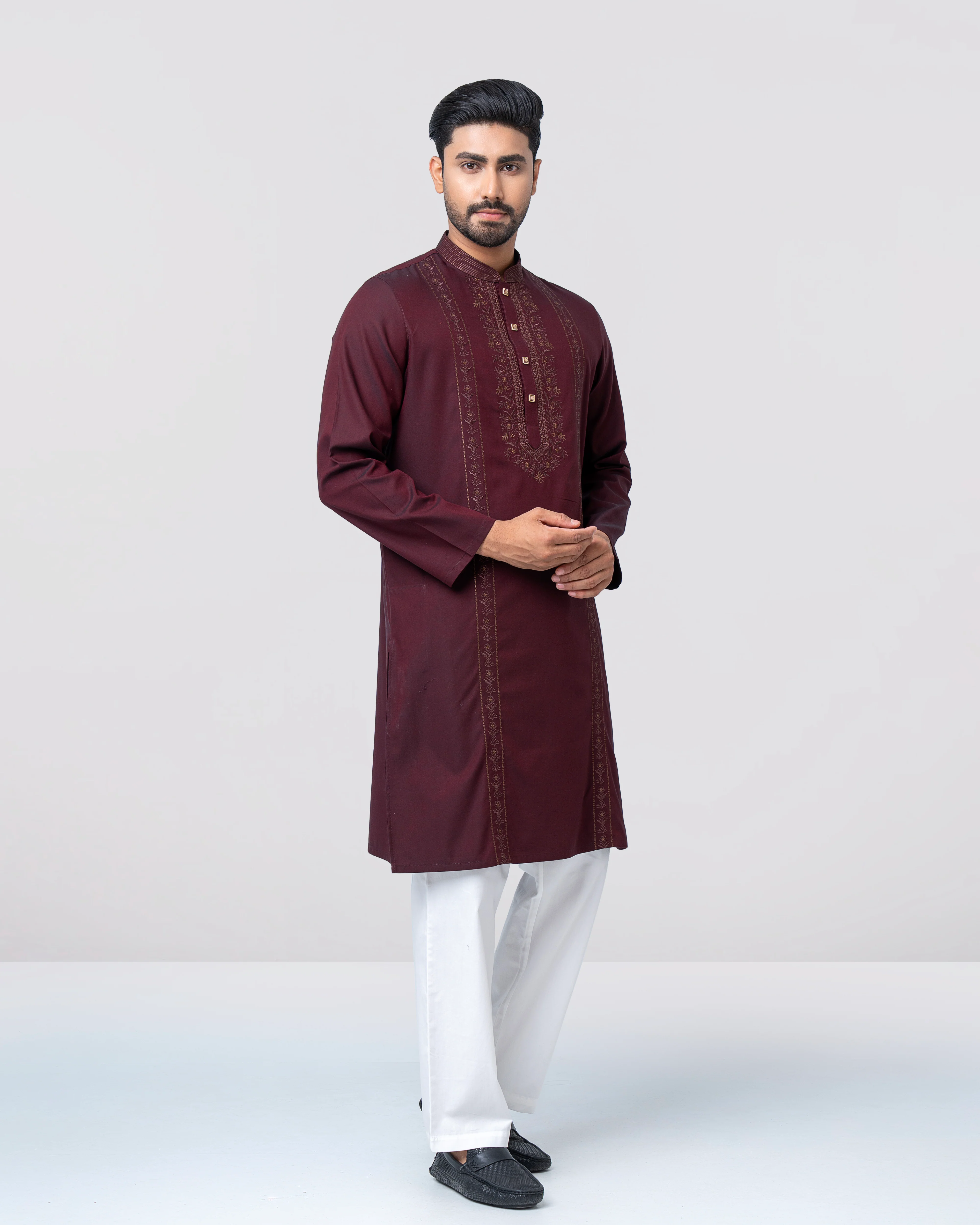 Regular Fit Semi-Formal Panjabi - Image 3