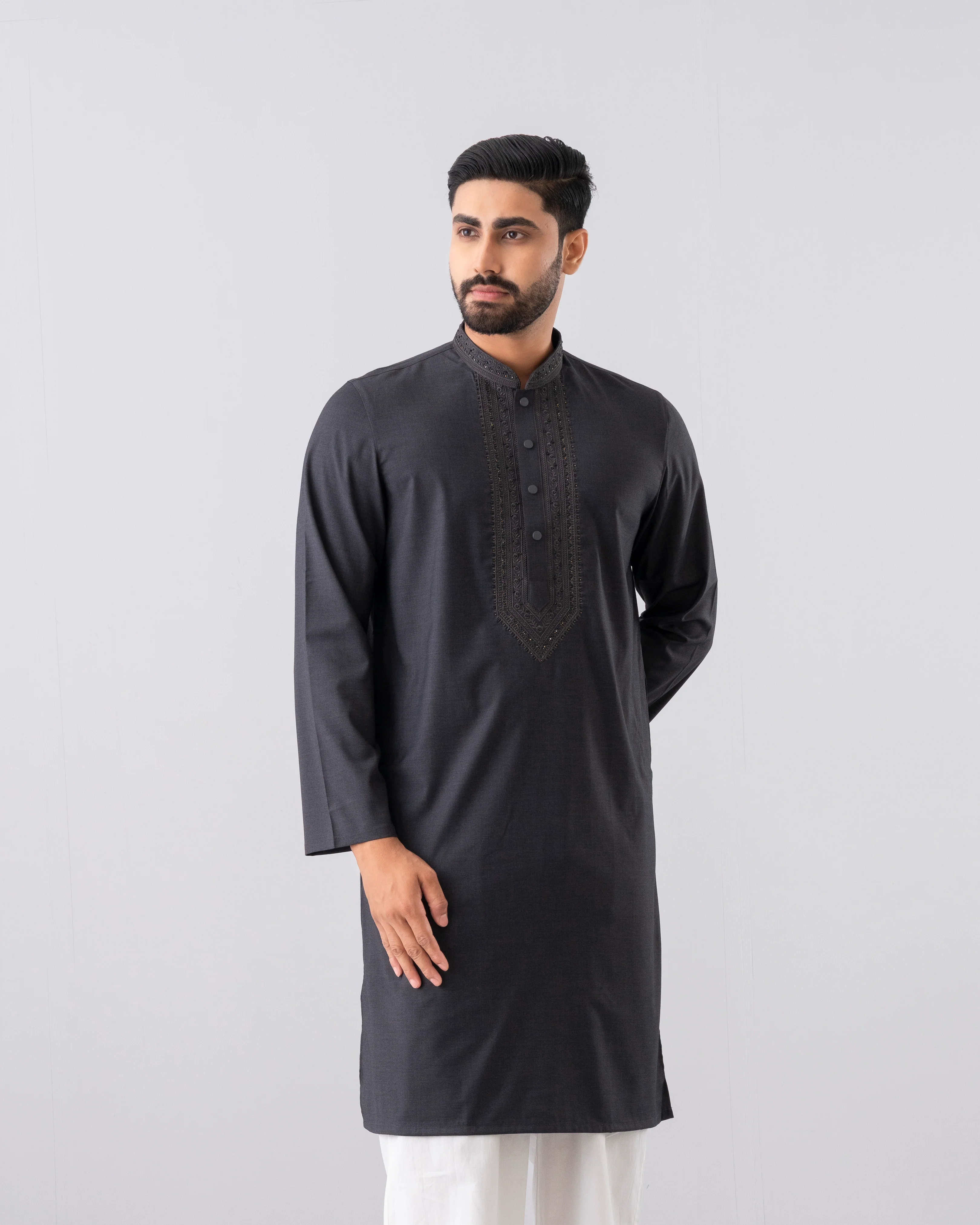 Regular Fit Semi-Formal Panjabi - Image 2