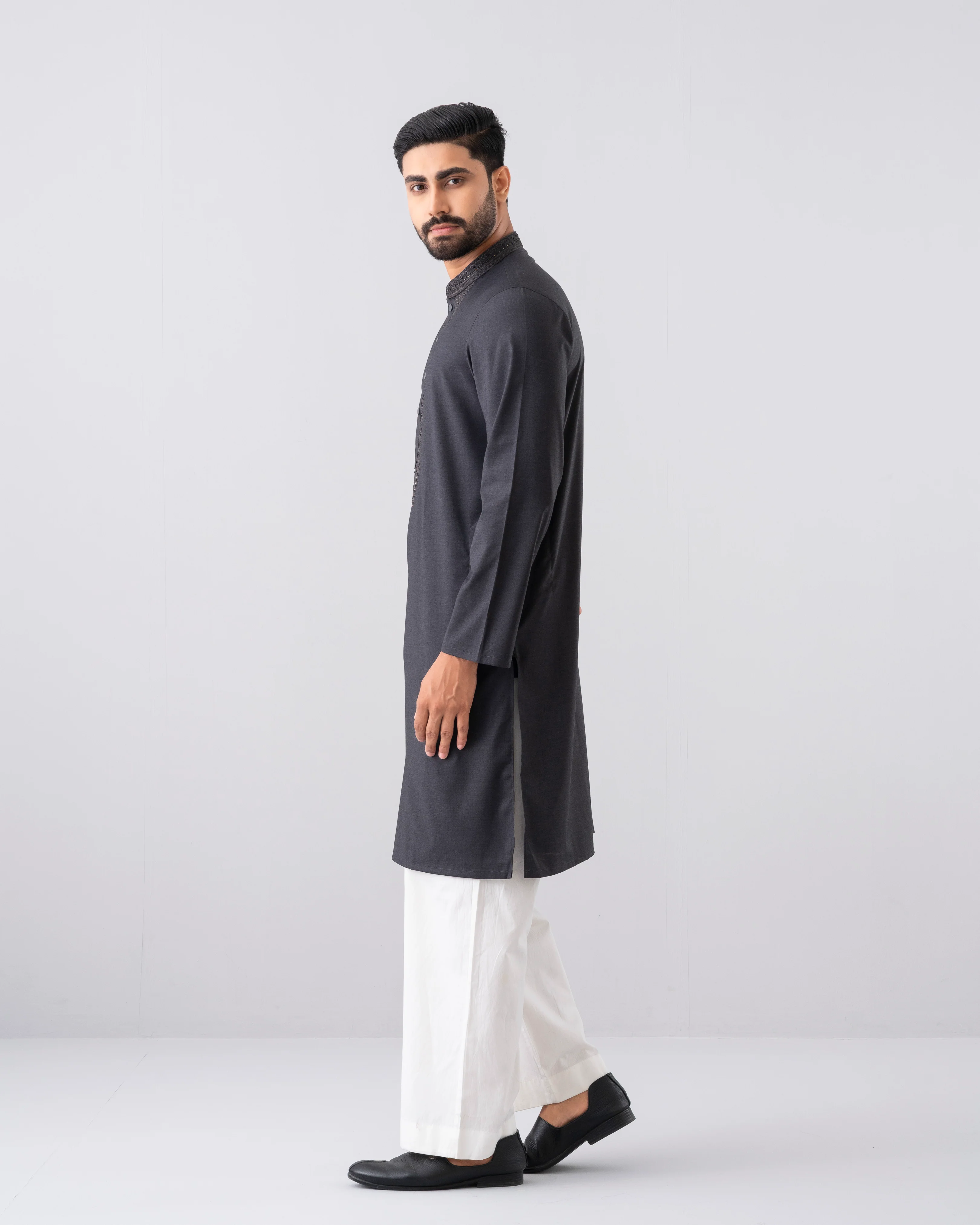 Regular Fit Semi-Formal Panjabi - Image 3