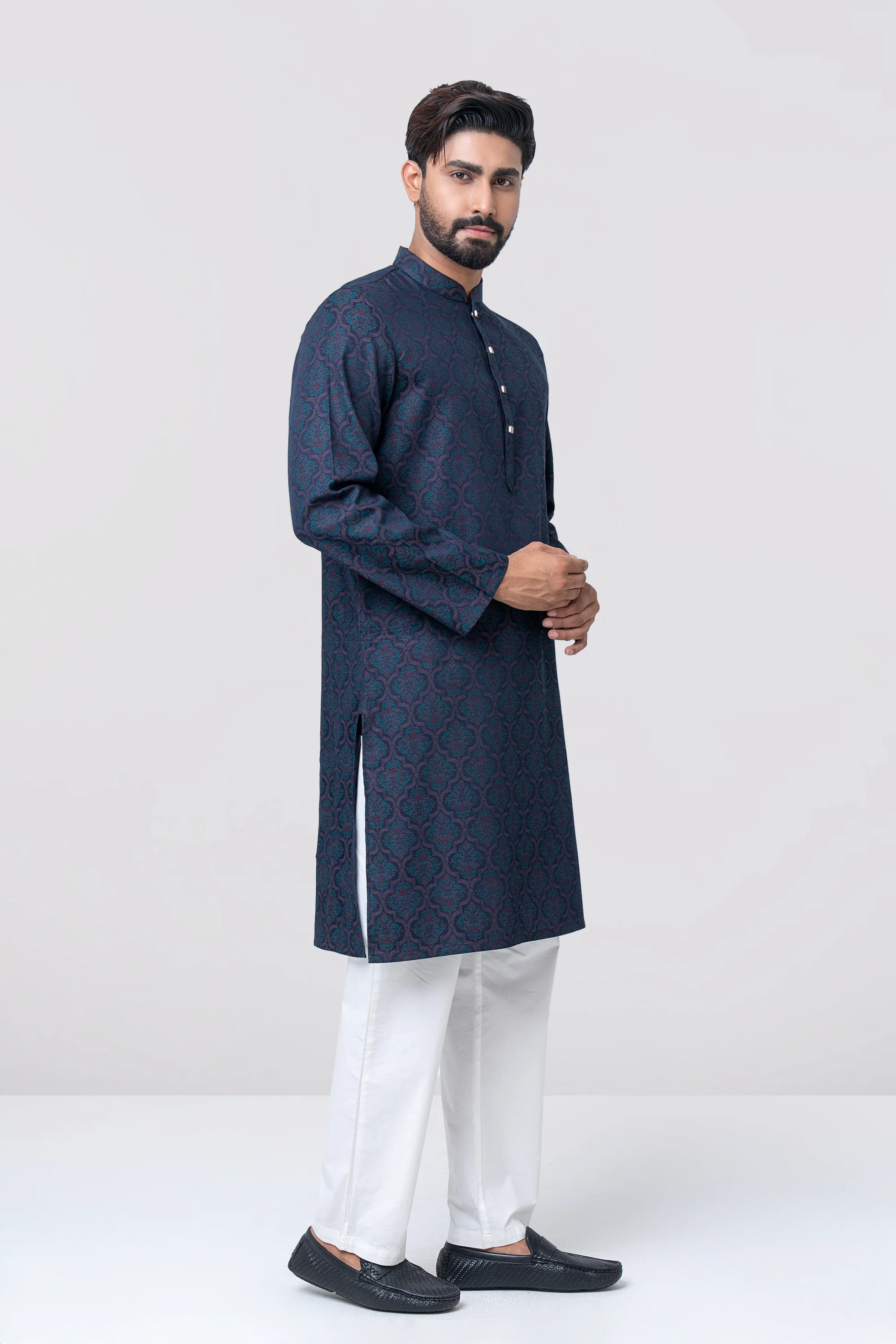Regular Fit Semi-Formal Panjabi - Image 11