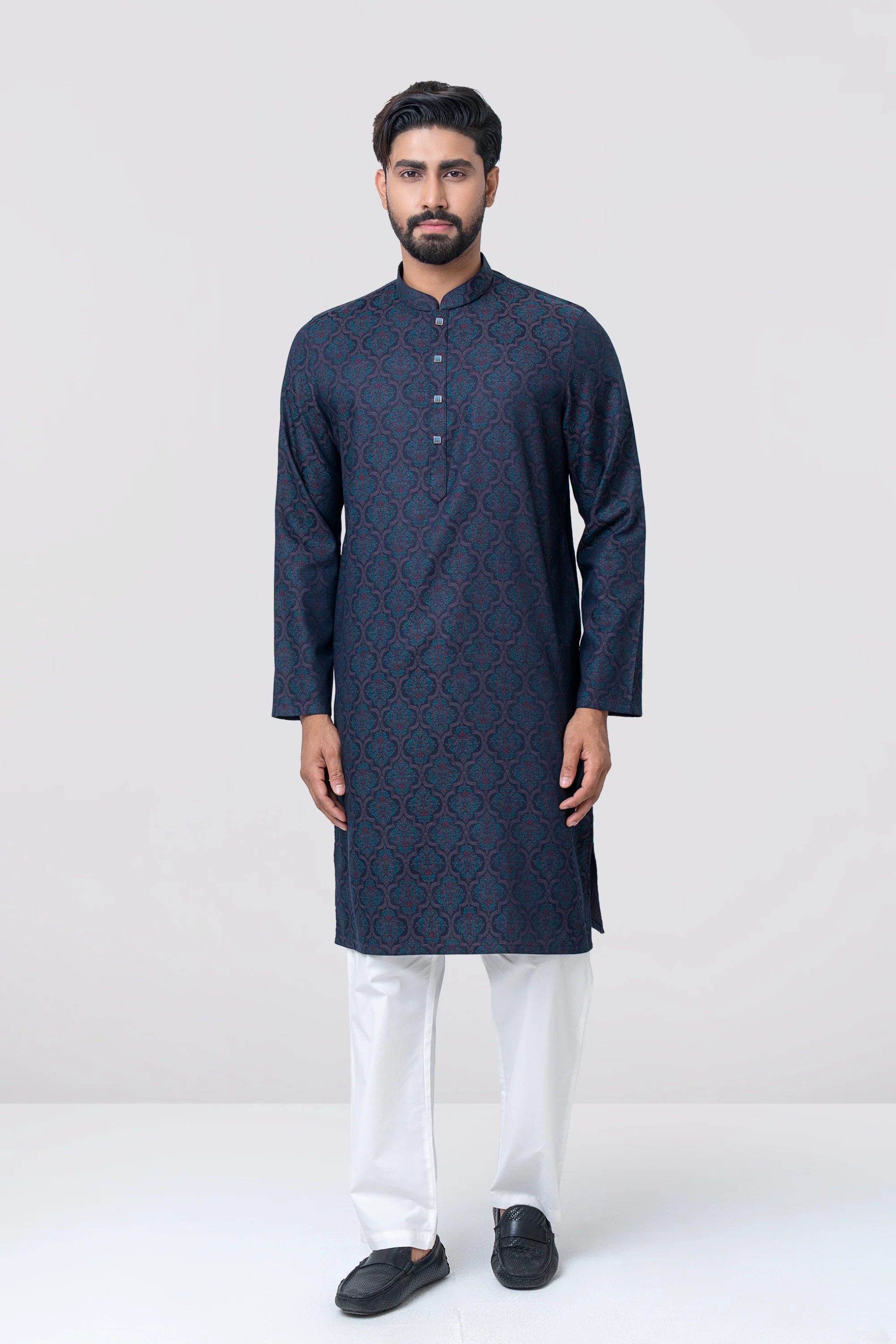 Regular Fit Semi-Formal Panjabi - Image 9