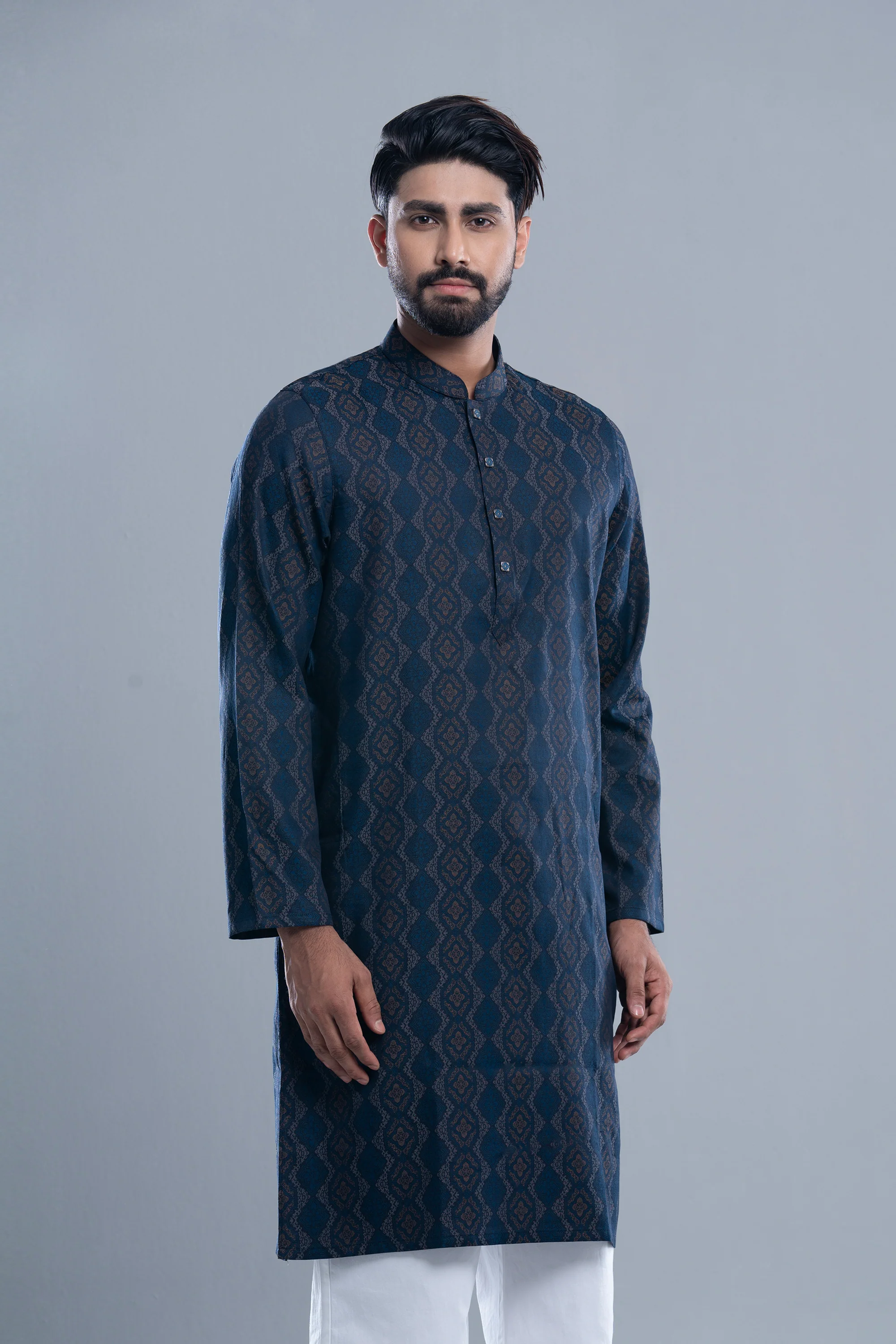 Regular Fit Semi-Formal Panjabi - Image 2