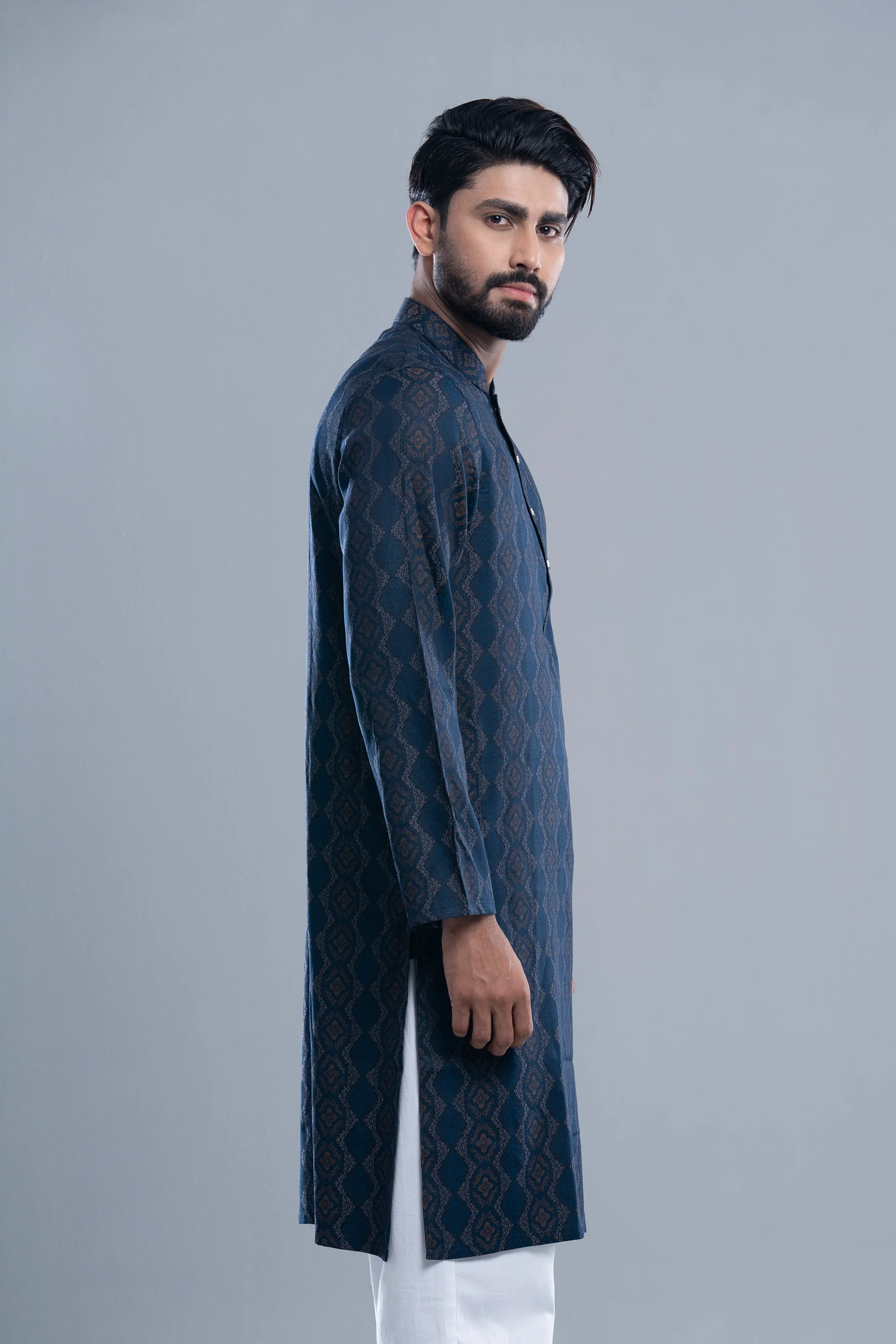 Regular Fit Semi-Formal Panjabi - Image 3