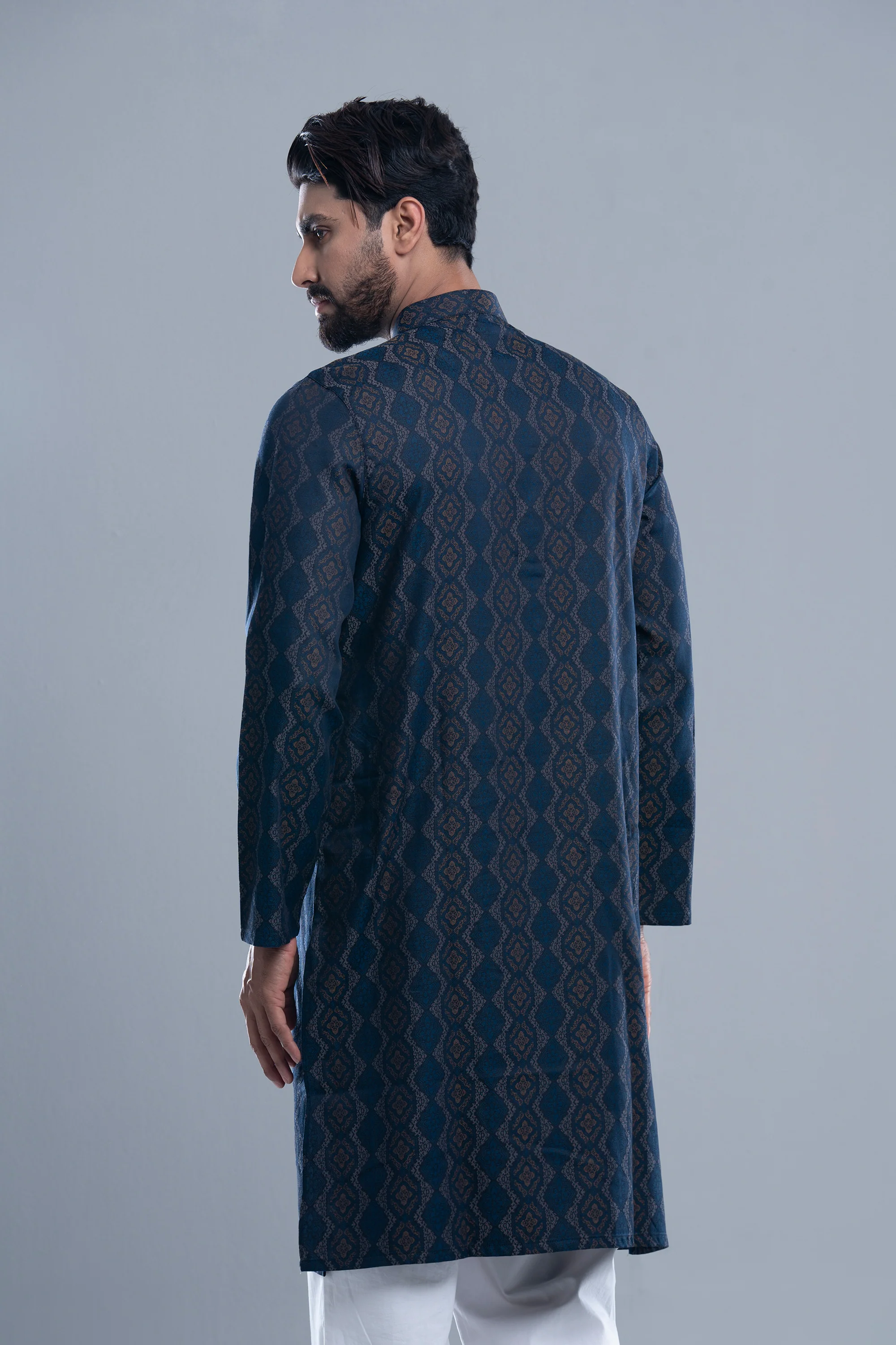 Regular Fit Semi-Formal Panjabi - Image 4
