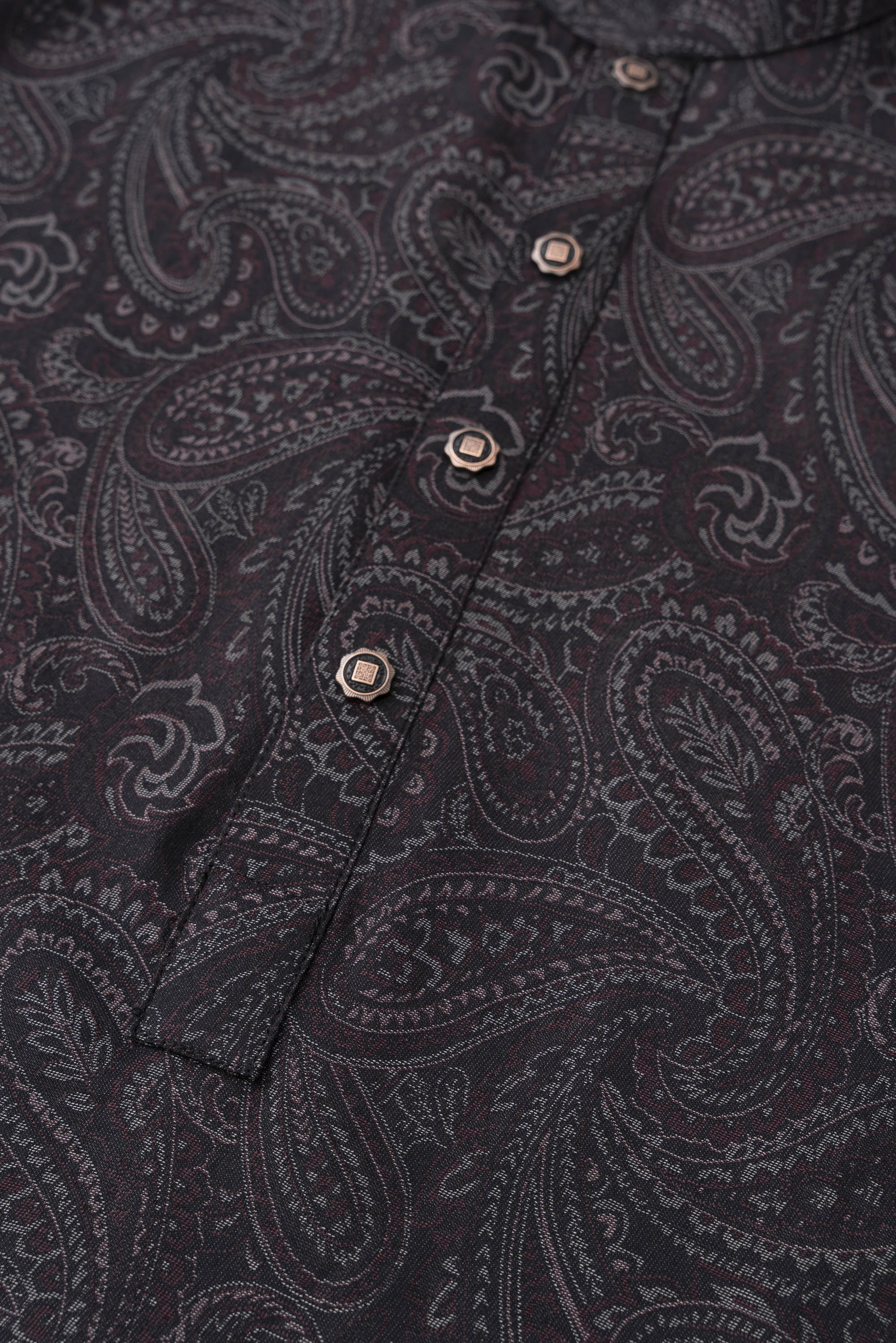 Regular Fit Jacquard Cotton Semi-Formal Panjabi - Image 13
