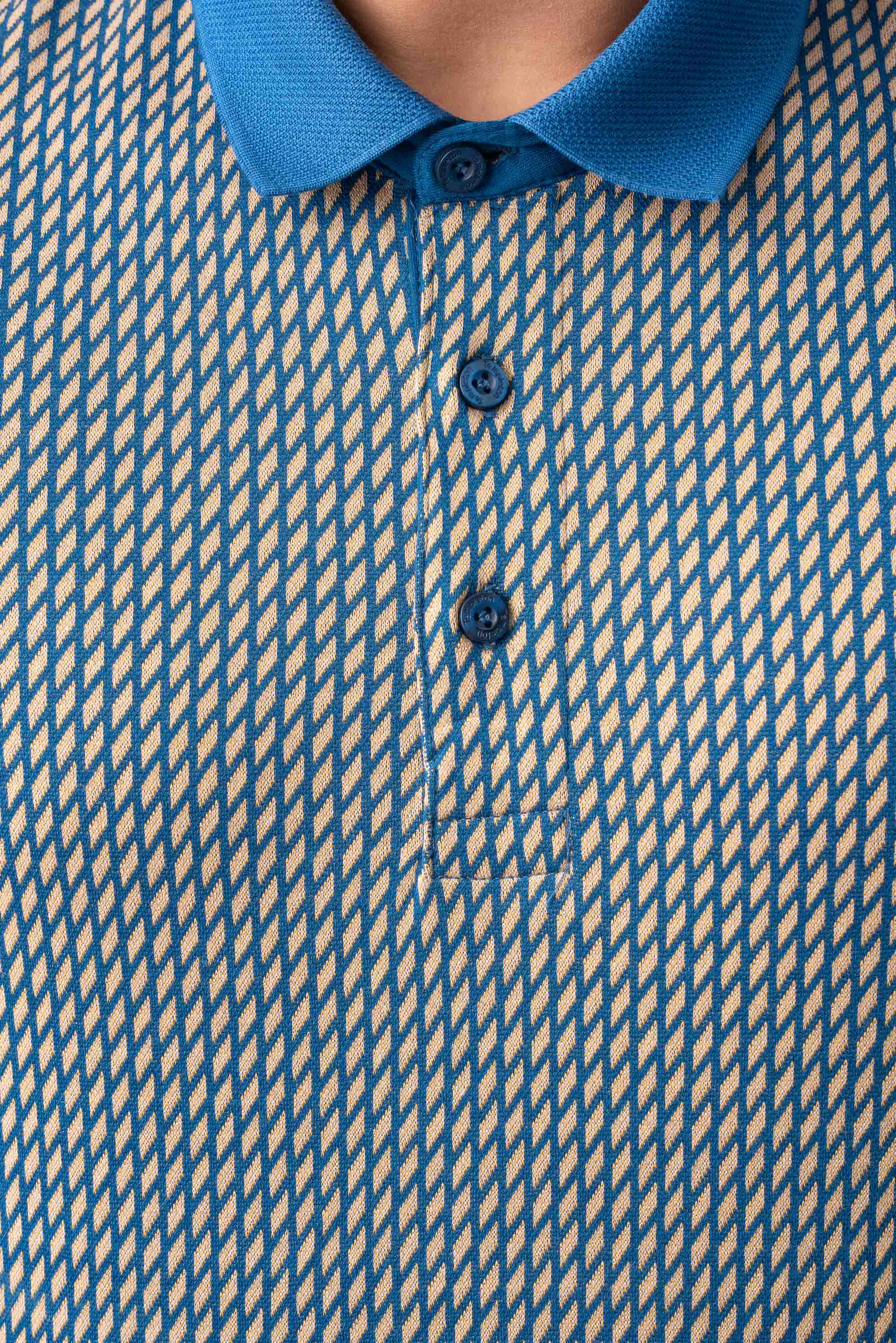 Regular Fit Jacquard Mercerised Polo Shirt - Image 10