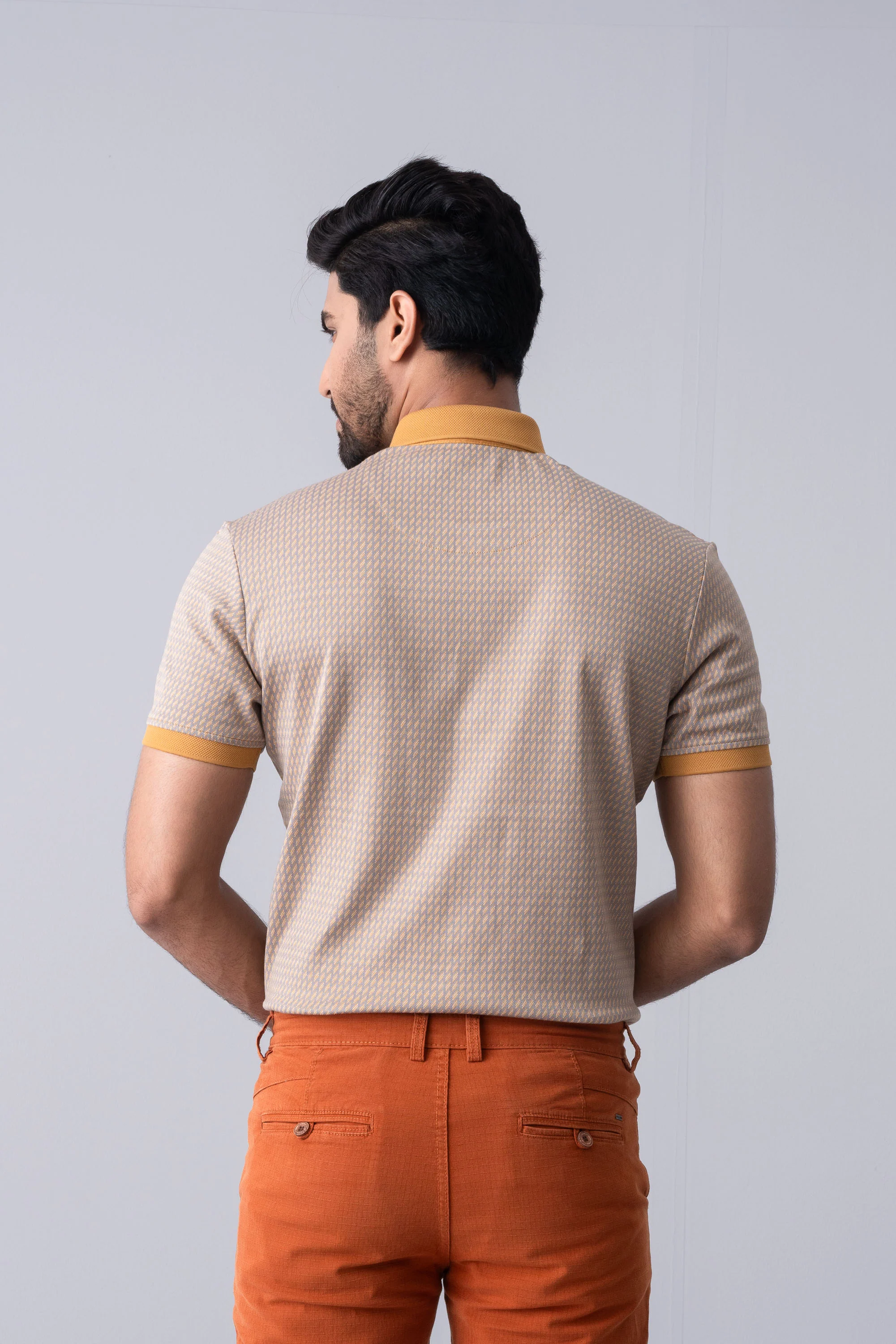 Regular Fit Jacquard Mercerised Polo Shirt - Image 4