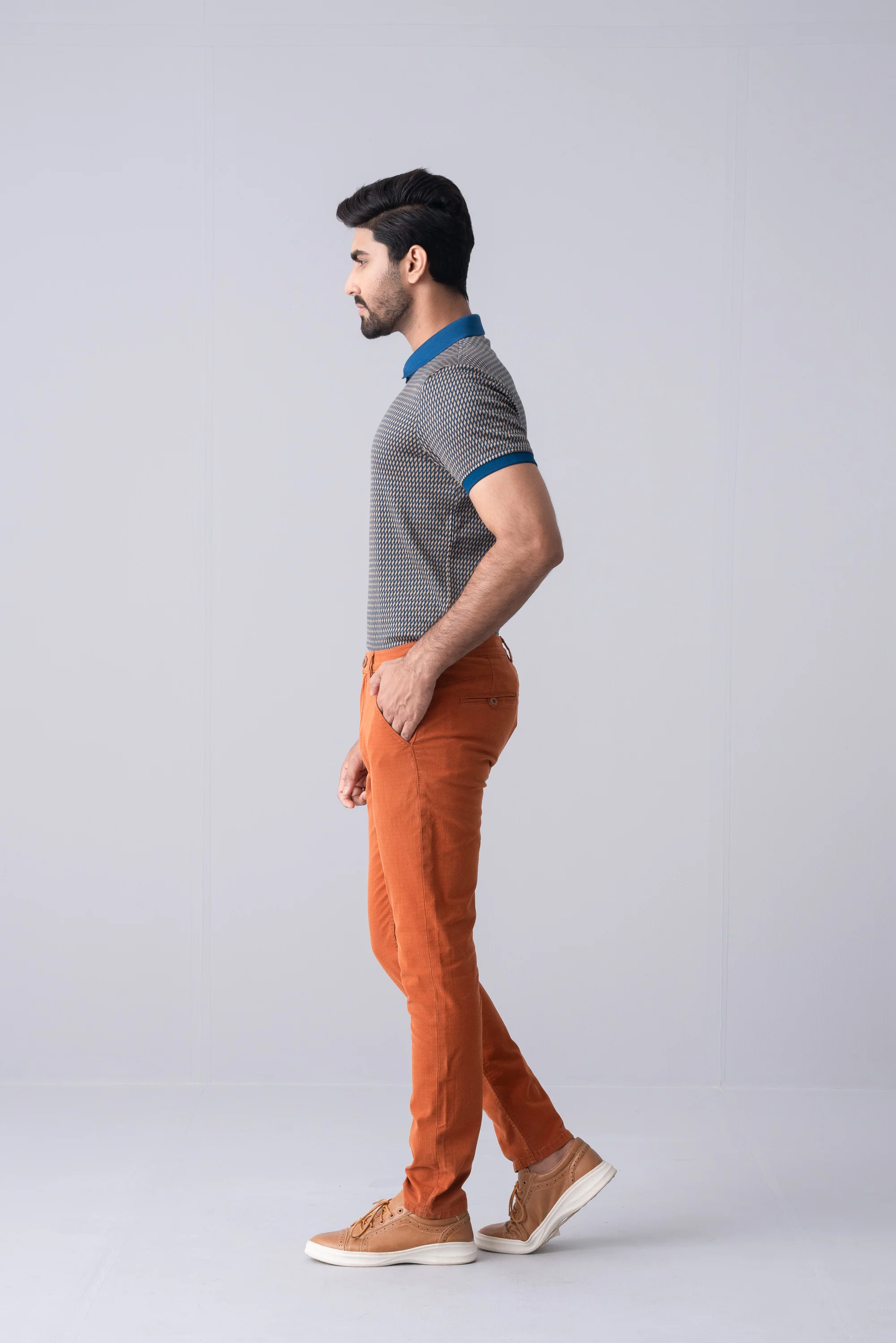 Regular Fit Jacquard Mercerised Polo Shirt - Image 8