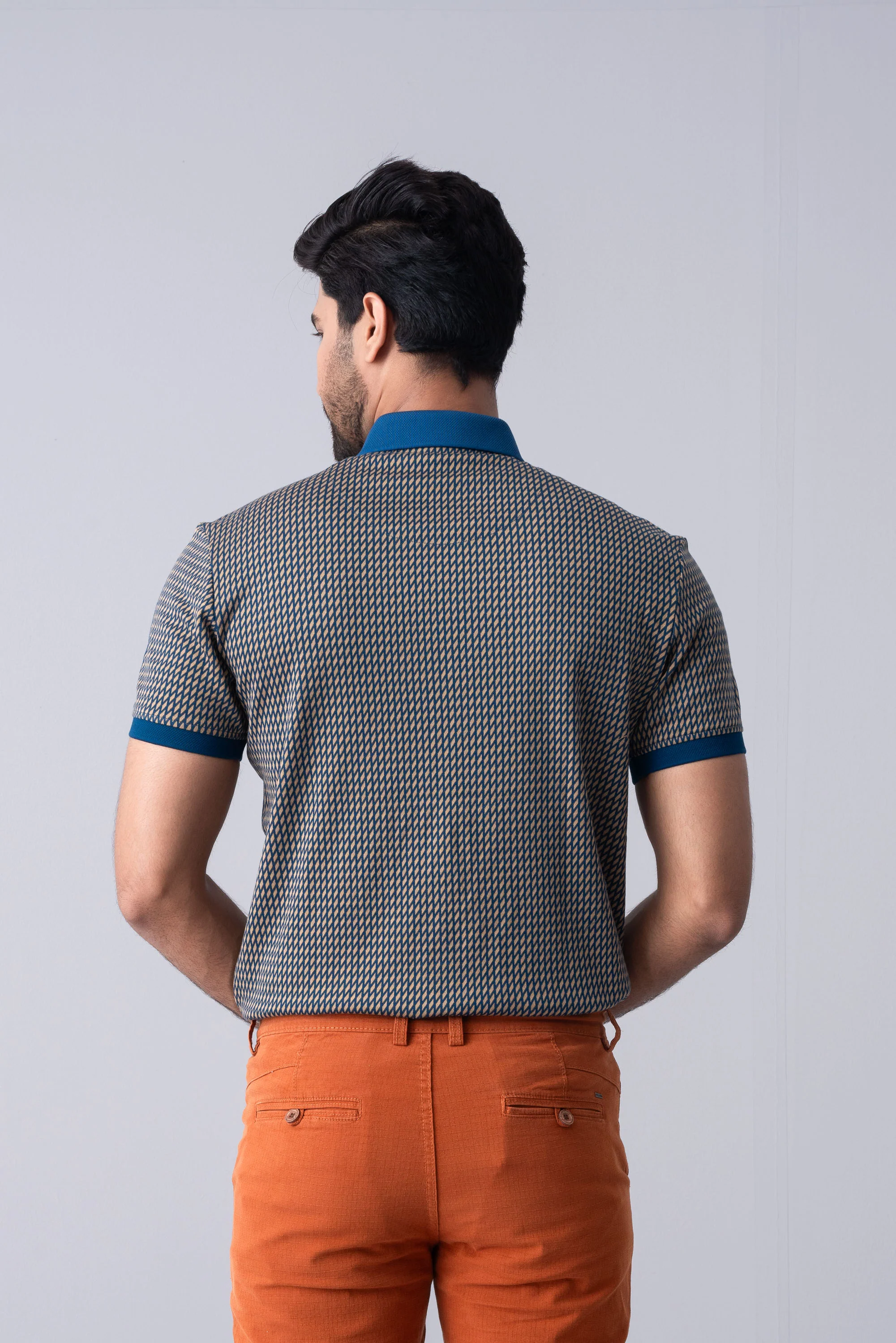 Regular Fit Jacquard Mercerised Polo Shirt - Image 9